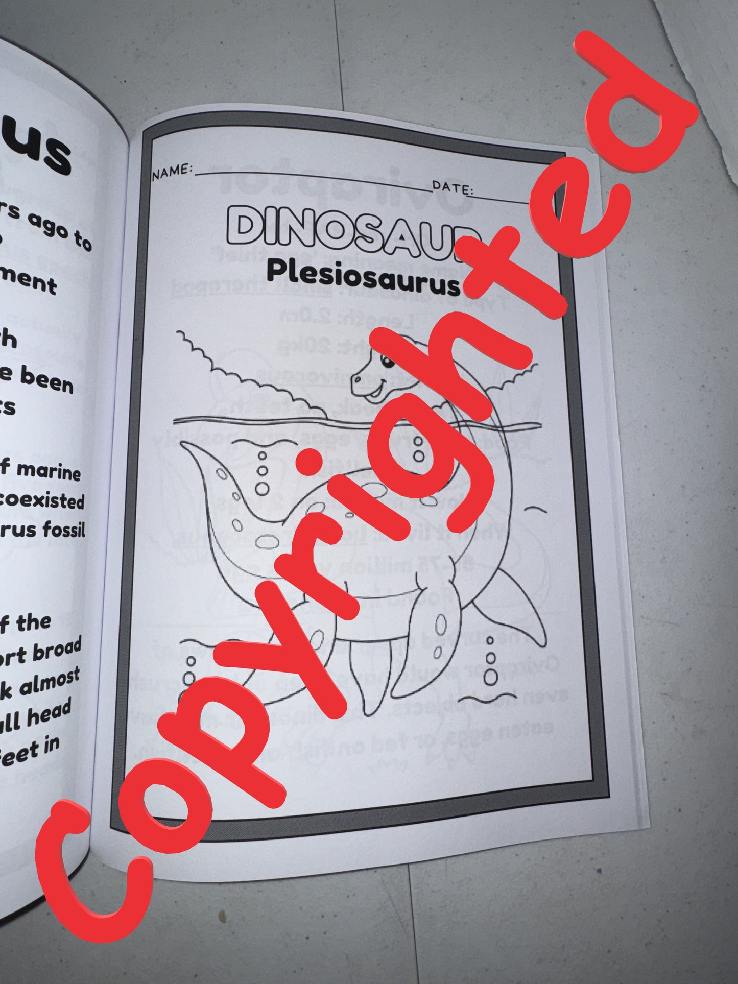 Color a Dino Coloring and Activity book
