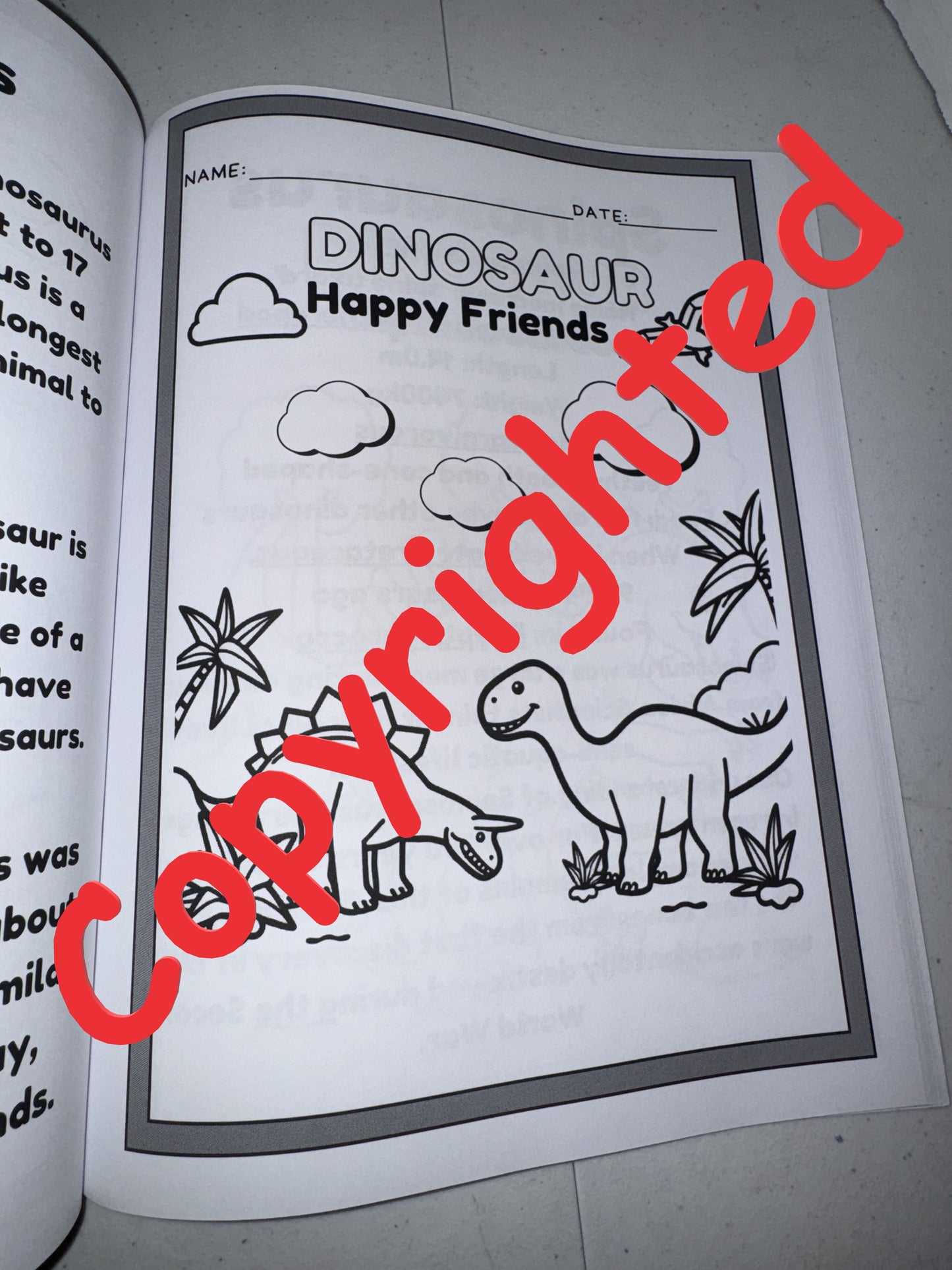 Color a Dino Coloring and Activity book