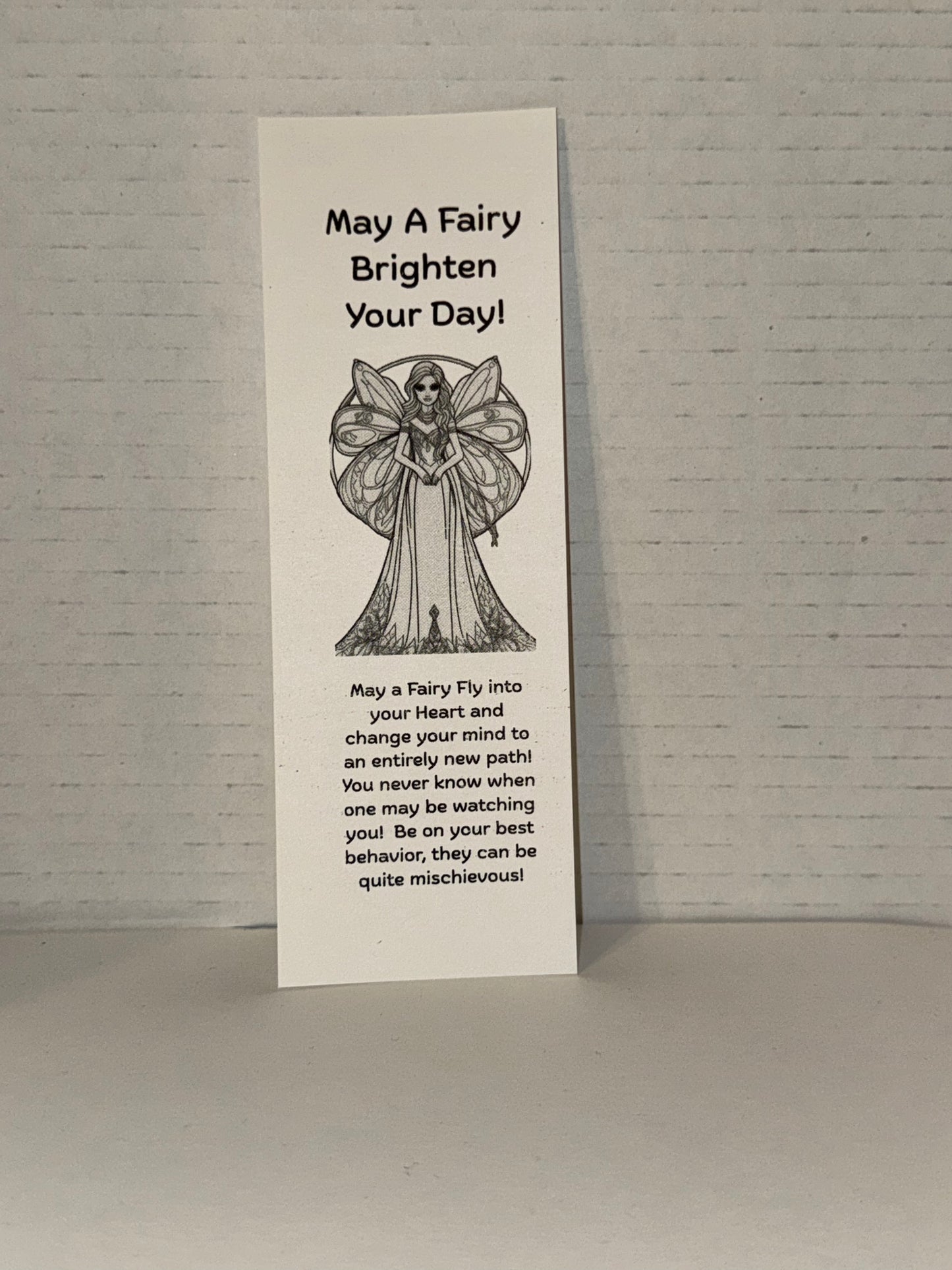 Color Your Own Fairy Bookmarks, 5 qty!