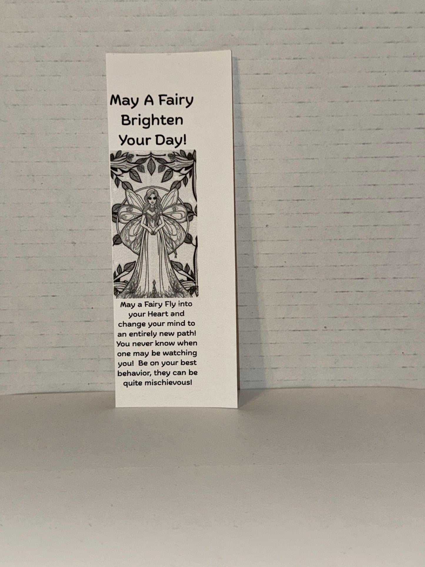 Color Your Own Fairy Bookmarks, 5 qty!