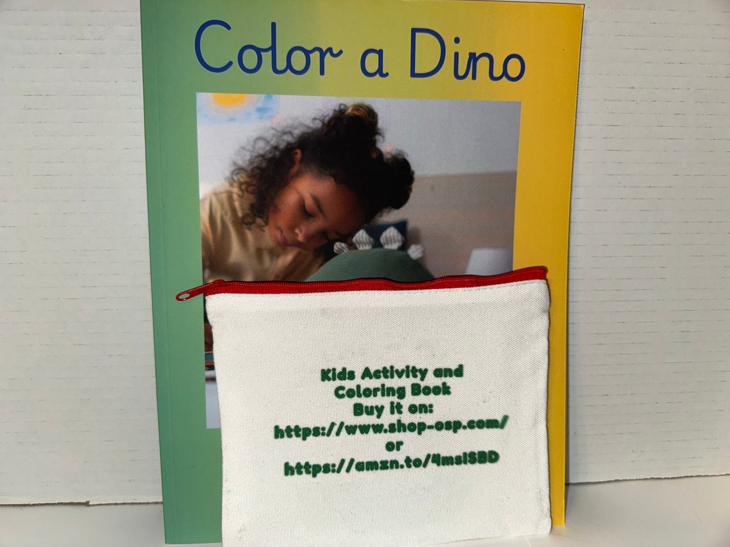 Color a Dino Zippered Pencil Pouch