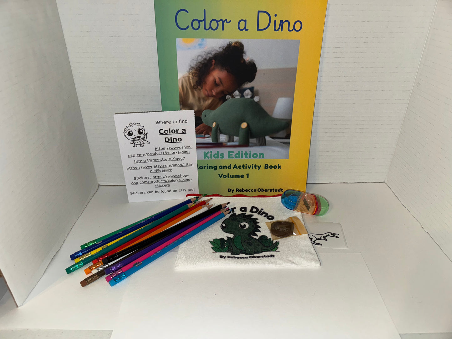 Color a Dino Zippered Pencil Pouch