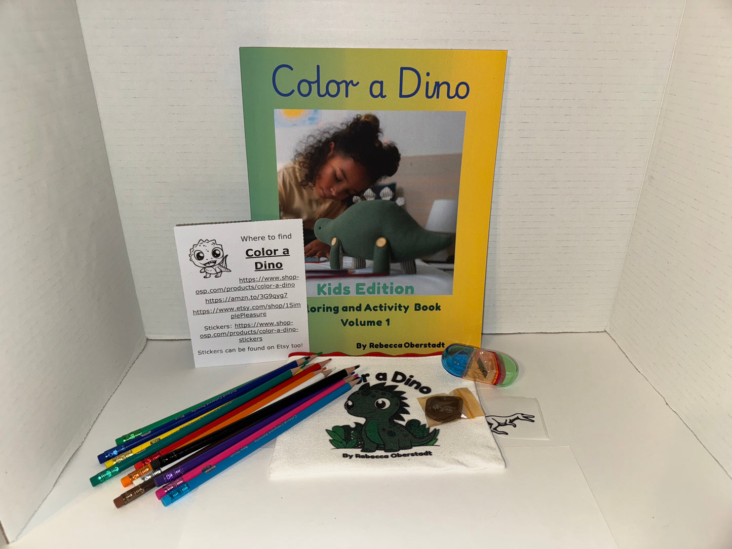 Color a Dino Zippered Pencil Pouch