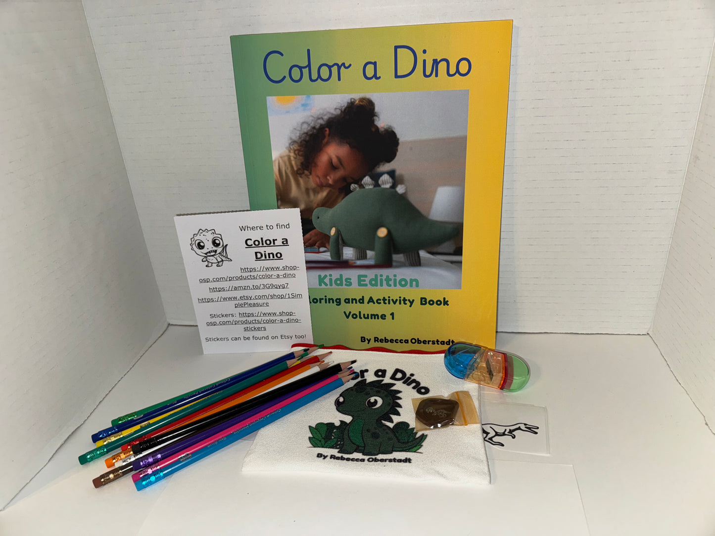 Color a Dino Zippered Pencil Pouch