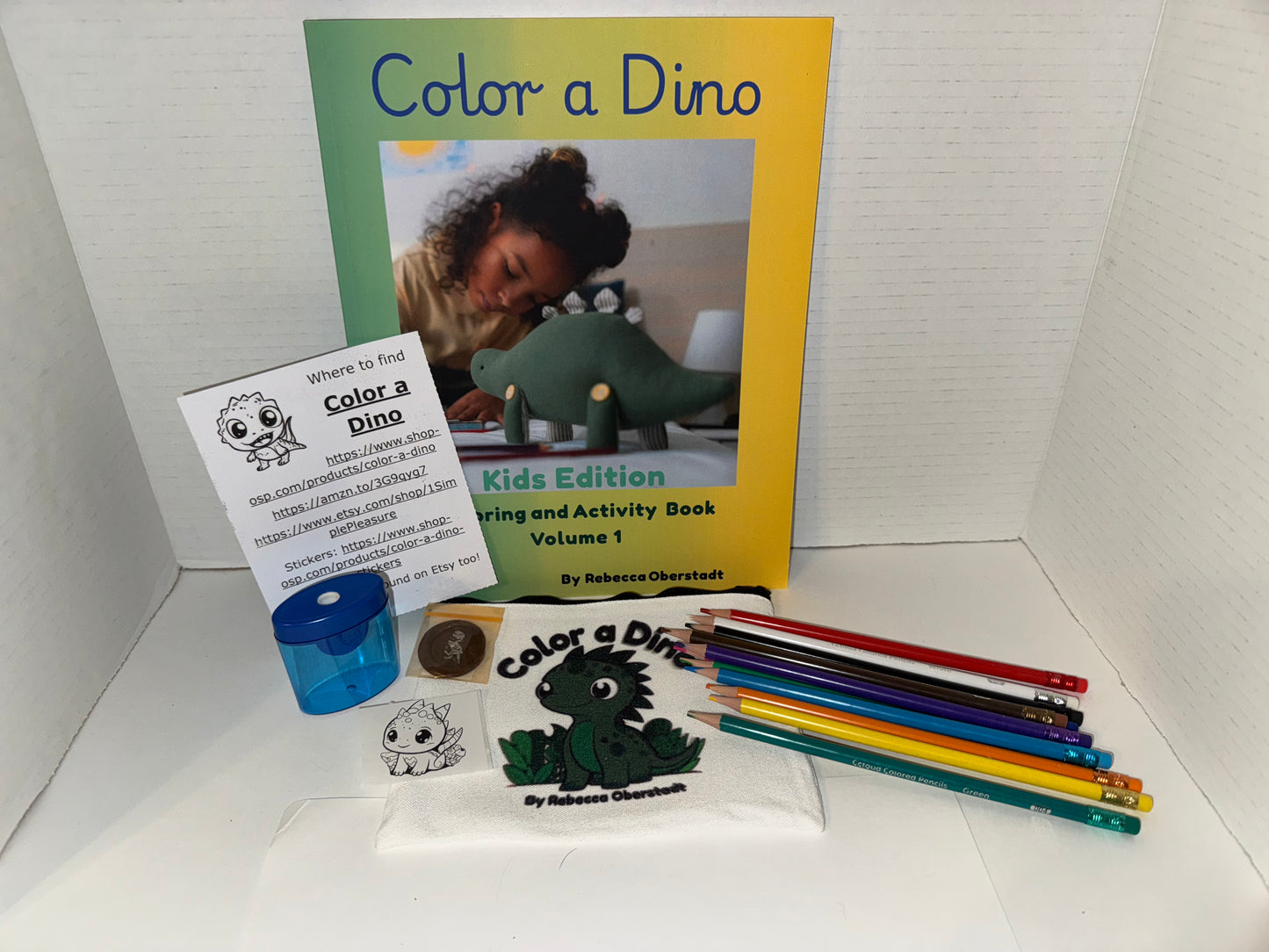 Color a Dino Zippered Pencil Pouch