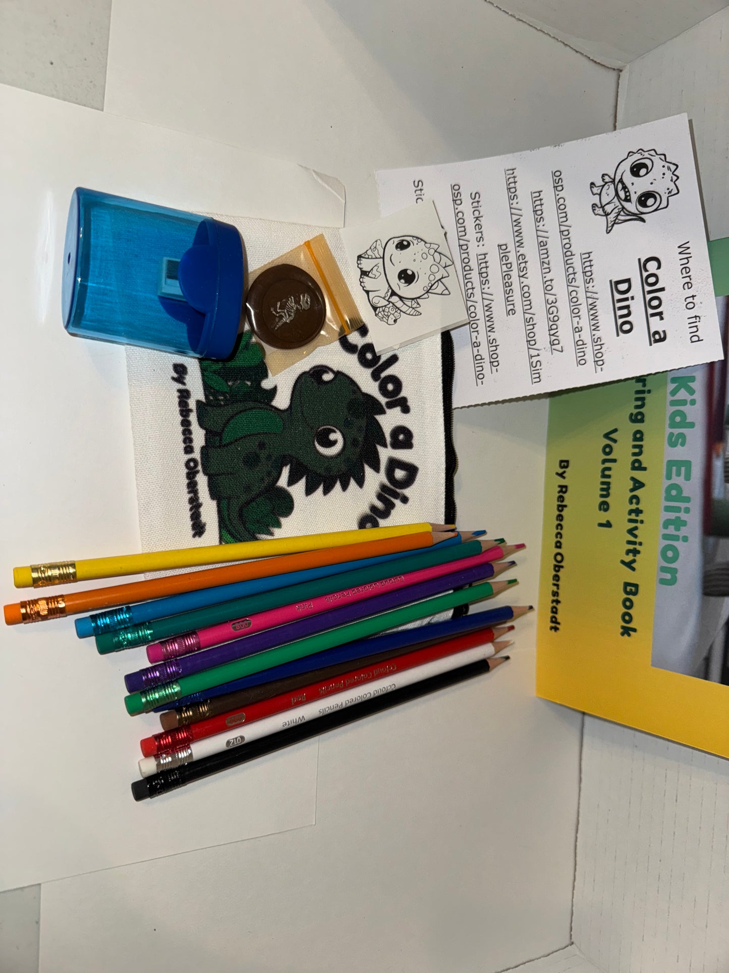 Color a Dino Zippered Pencil Pouch