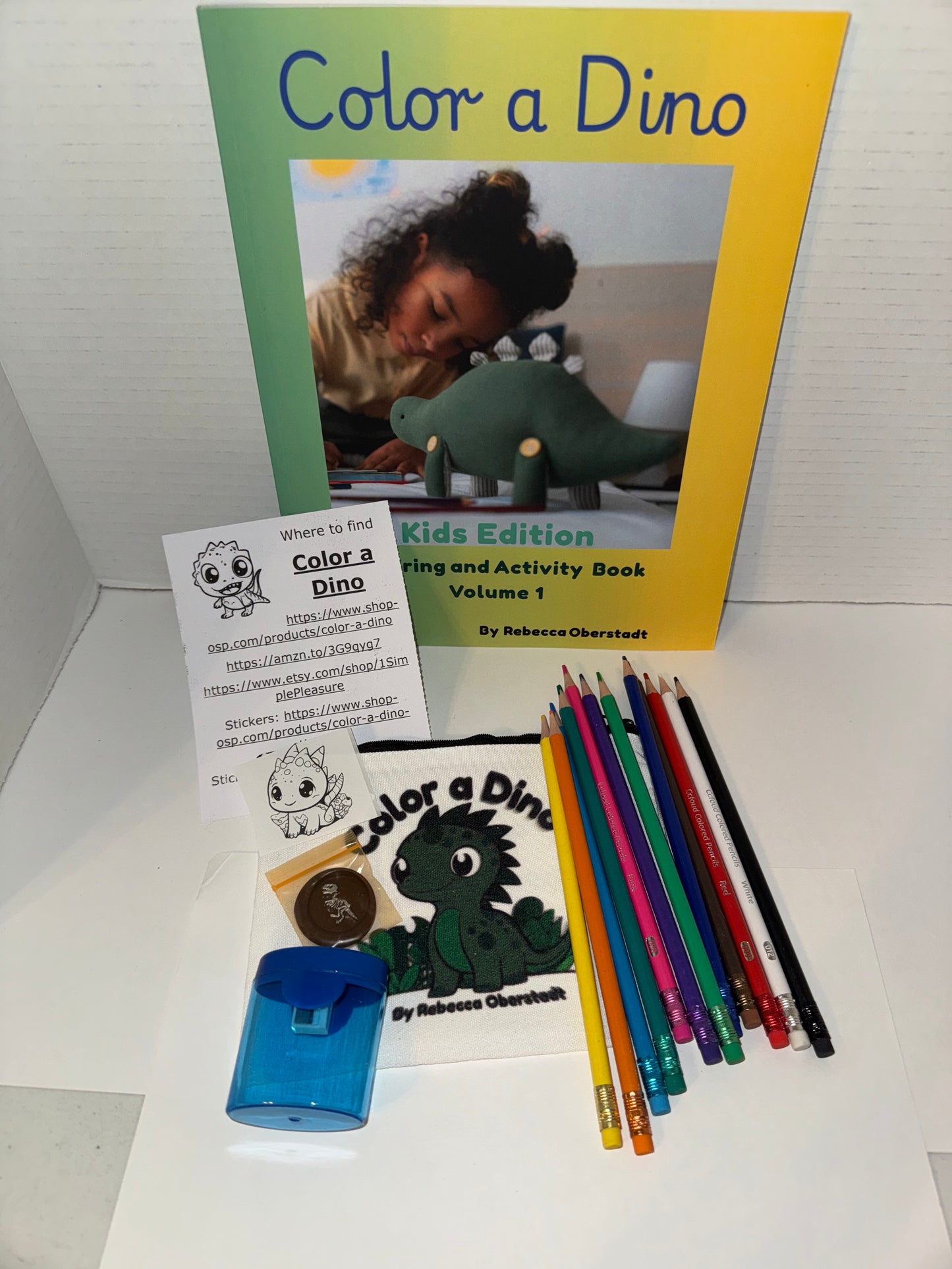Color a Dino Zippered Pencil Pouch