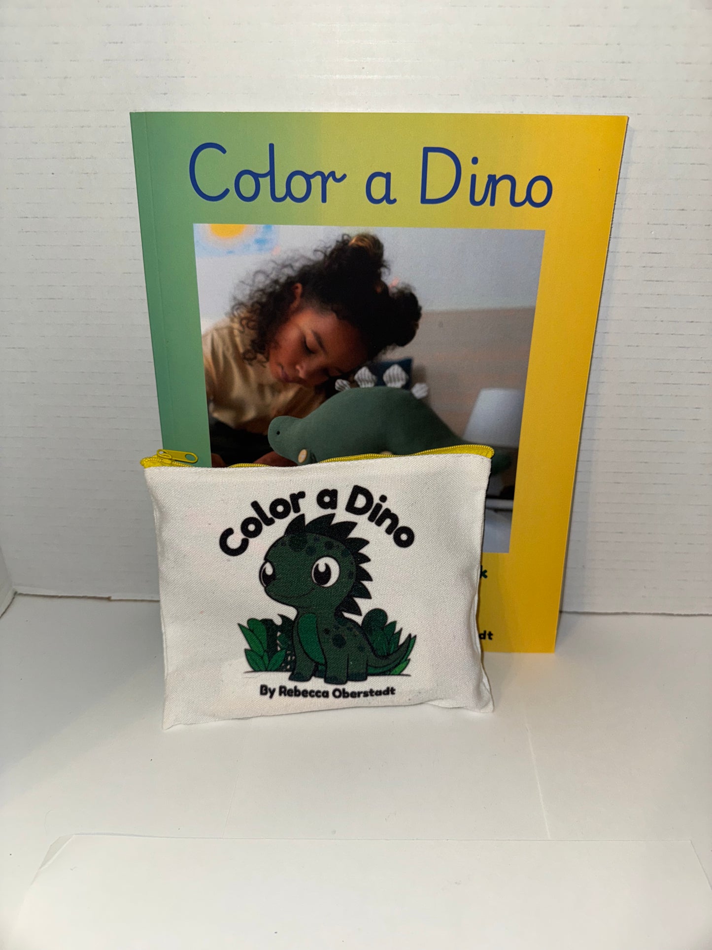 Color a Dino Zippered Pencil Pouch