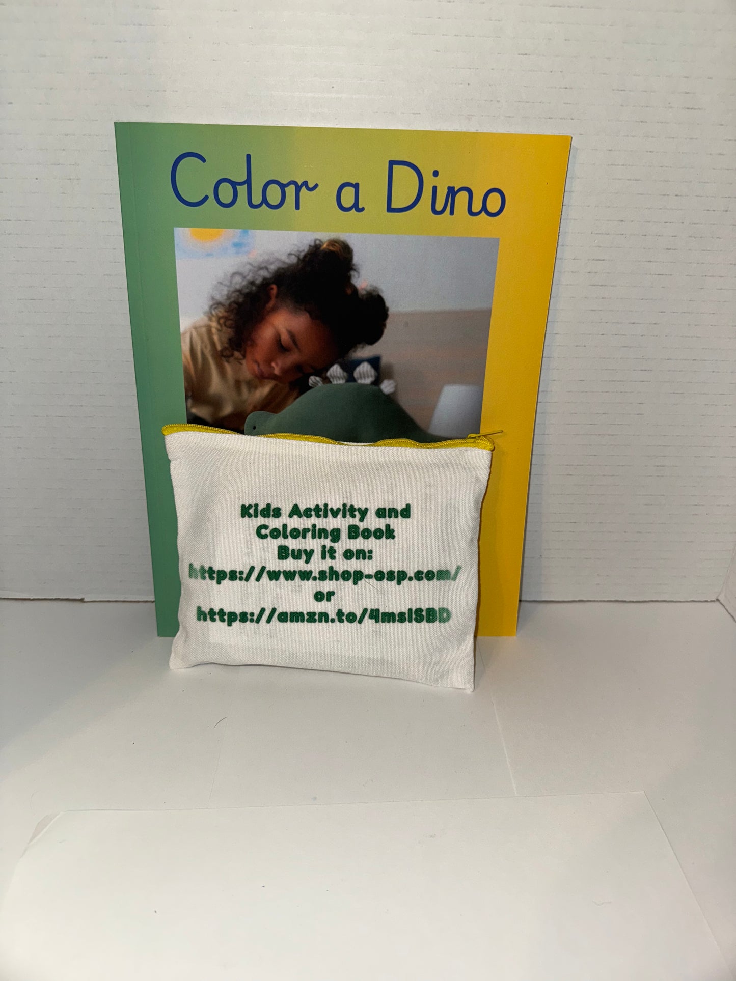 Color a Dino Zippered Pencil Pouch