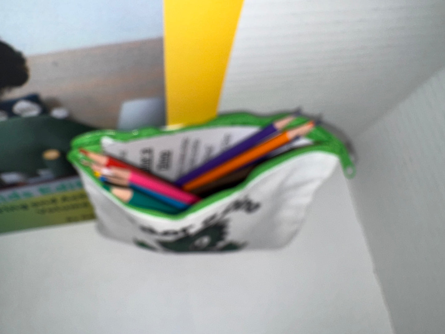 Color a Dino Zippered Pencil Pouch