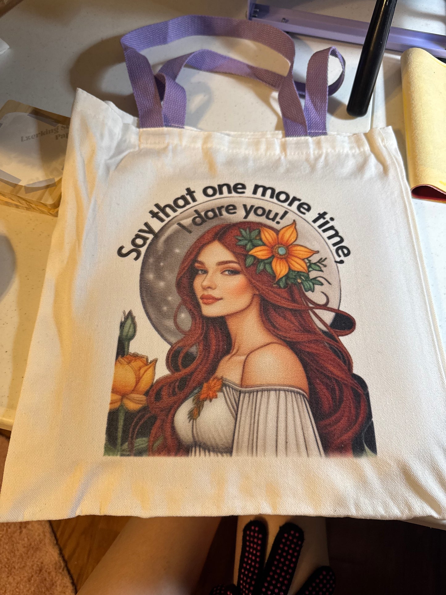 Graphic Canvas Tote Bag