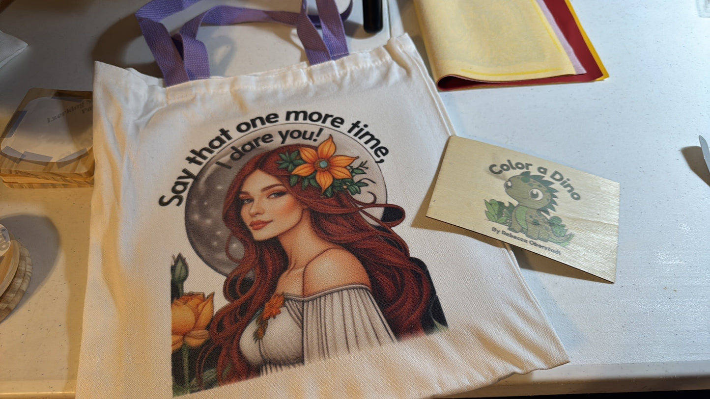 Graphic Canvas Tote Bag