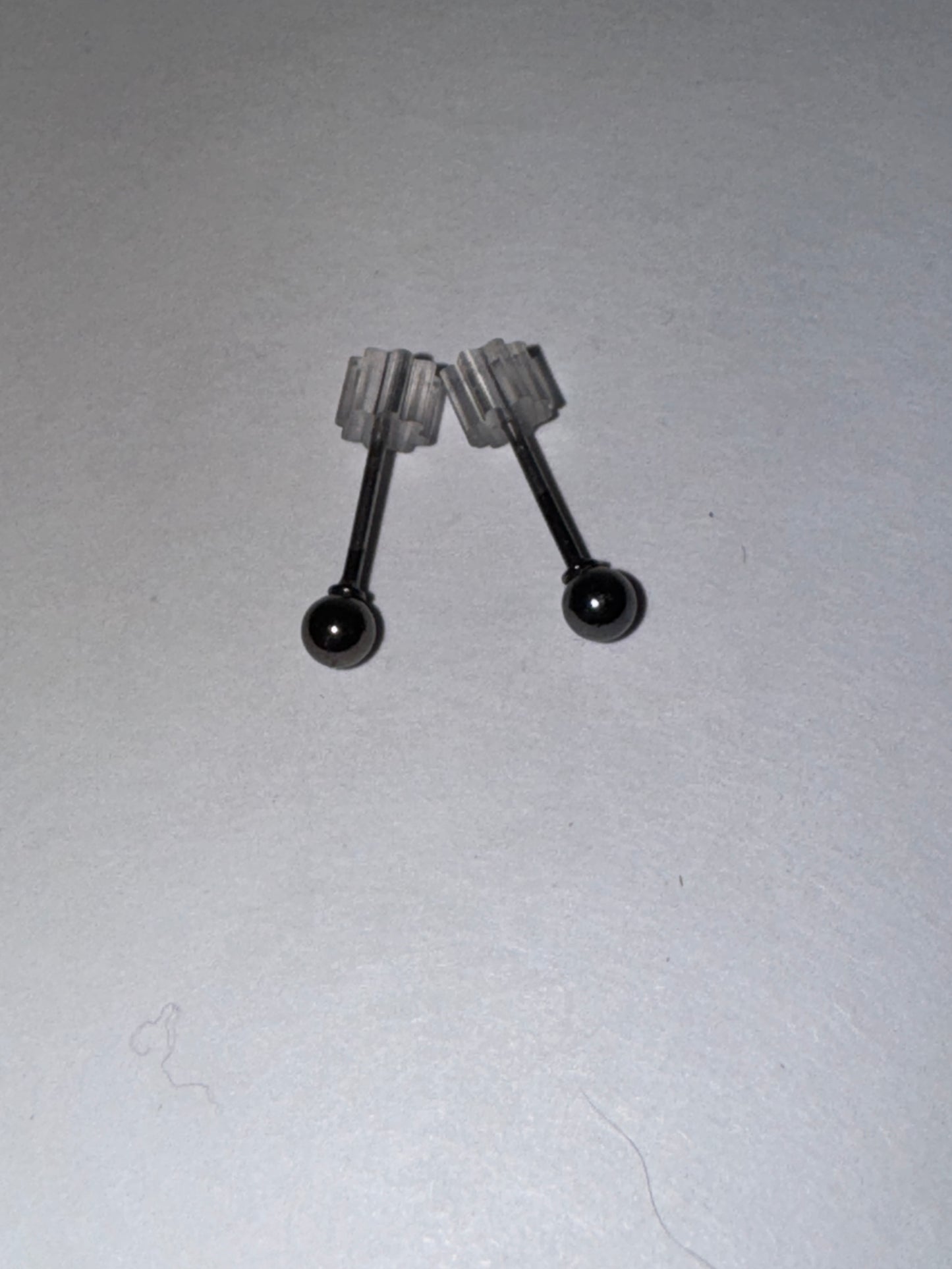 Round Silver Post Earrings