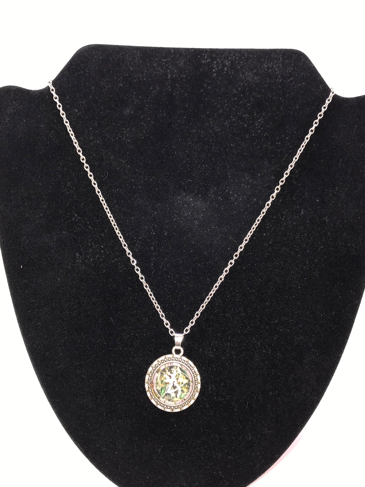 20 1/2" Pink and Mossy Oak Browning Cable Chain Necklace