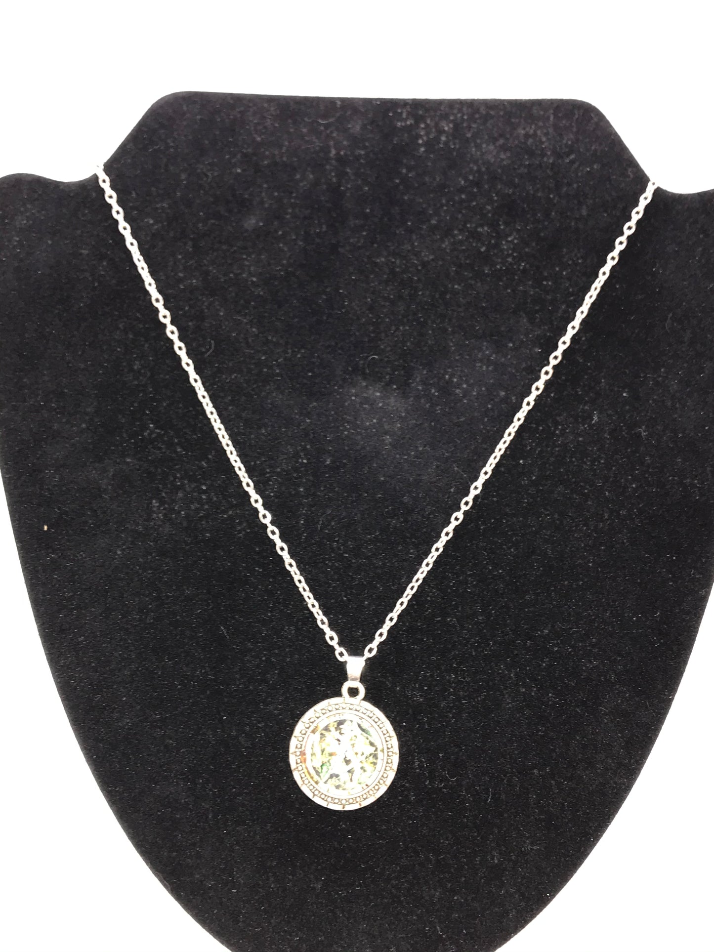 20 1/2" Pink and Mossy Oak Browning Cable Chain Necklace