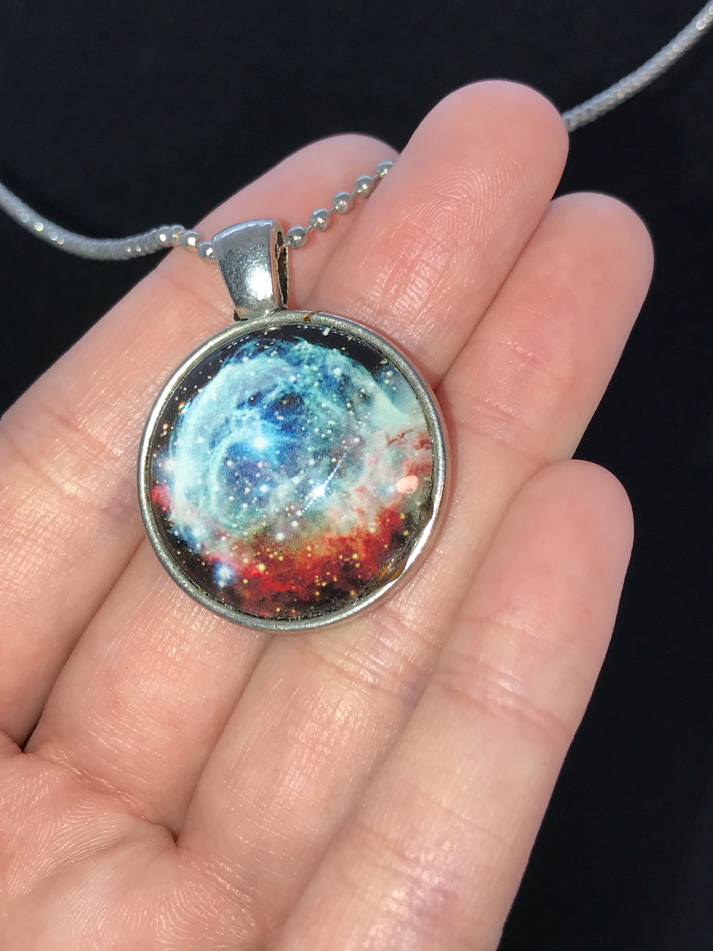 18" Crab Nebula Ball Chain Necklace