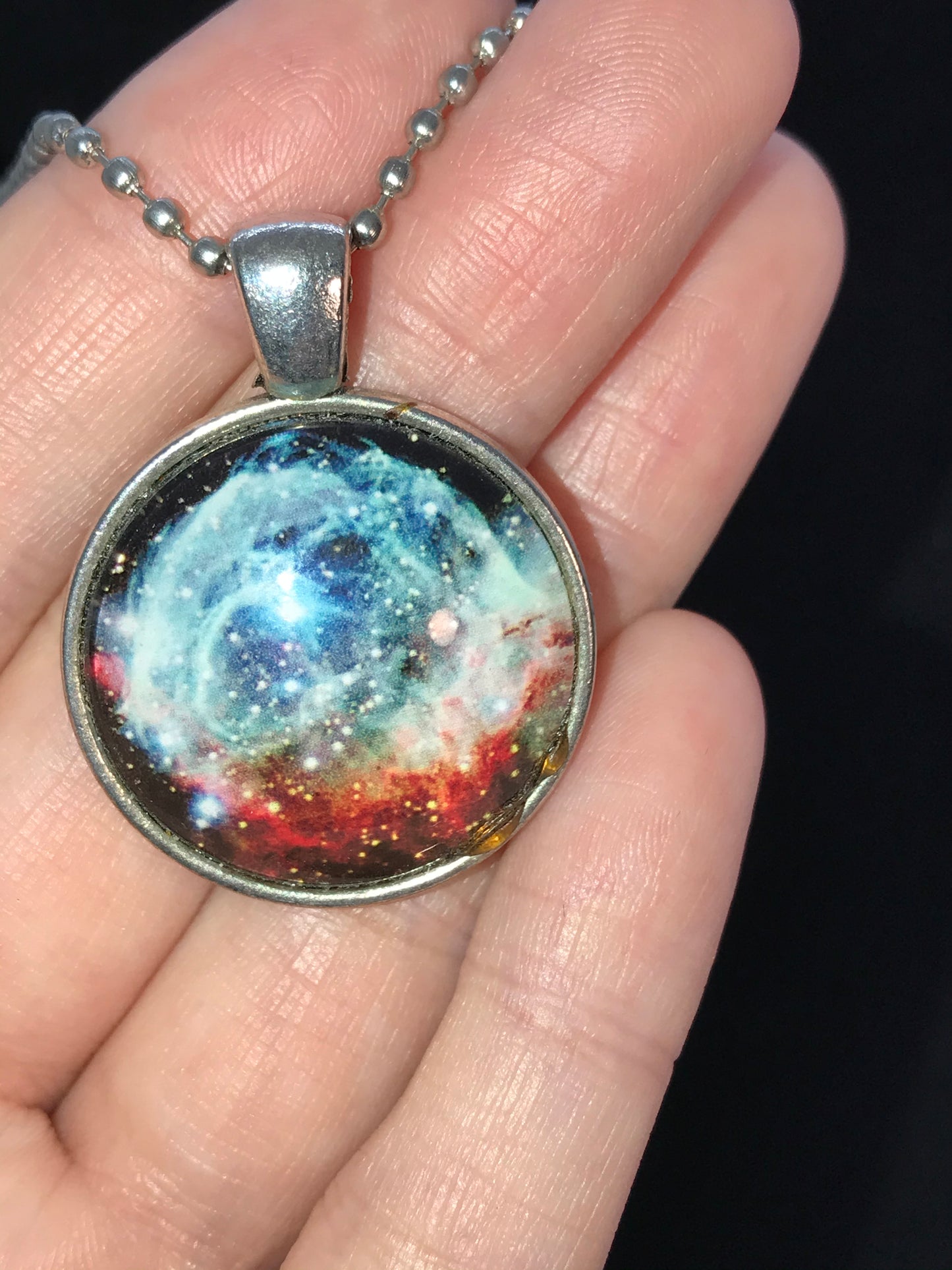 18" Crab Nebula Ball Chain Necklace