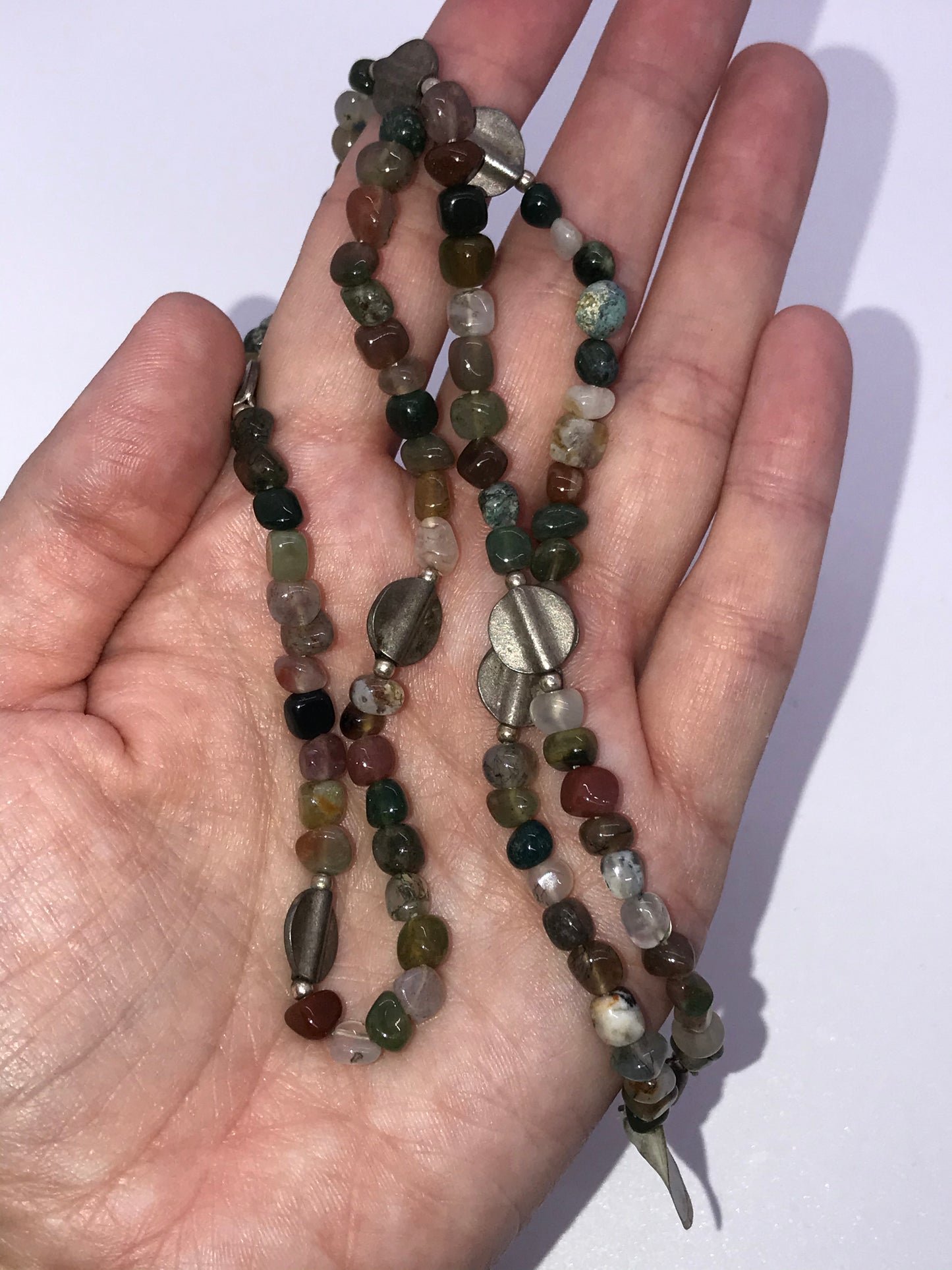 20" Multi-Agate Stone Necklace