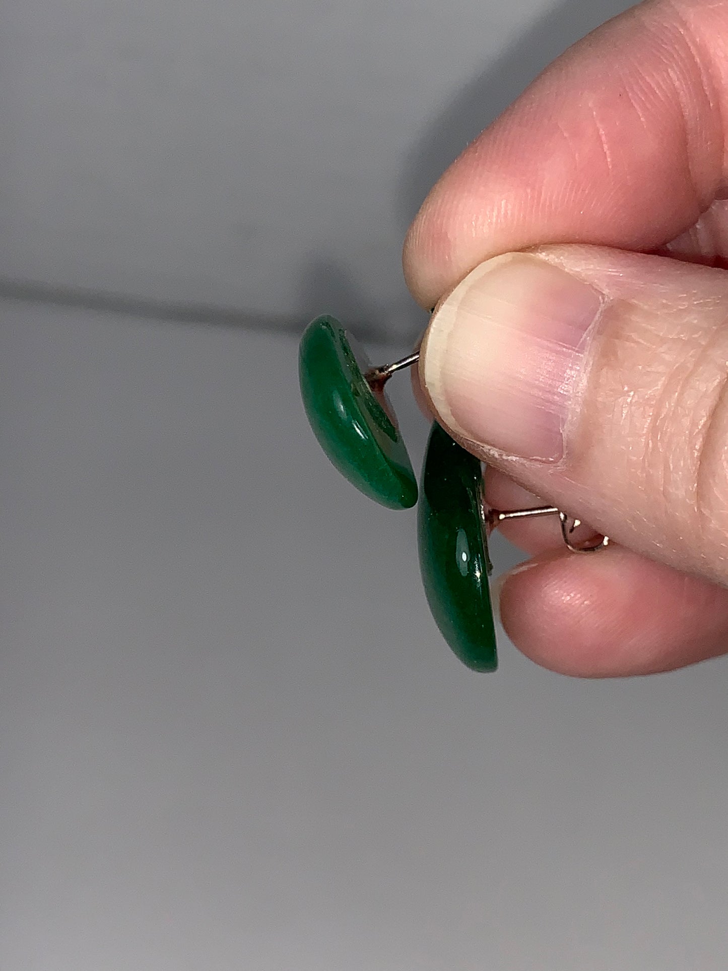 20x14mm Teardrop Green Aventurine Post Earrings