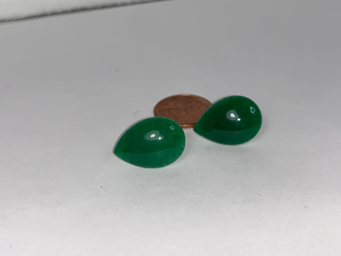 20x14mm Teardrop Green Aventurine Post Earrings