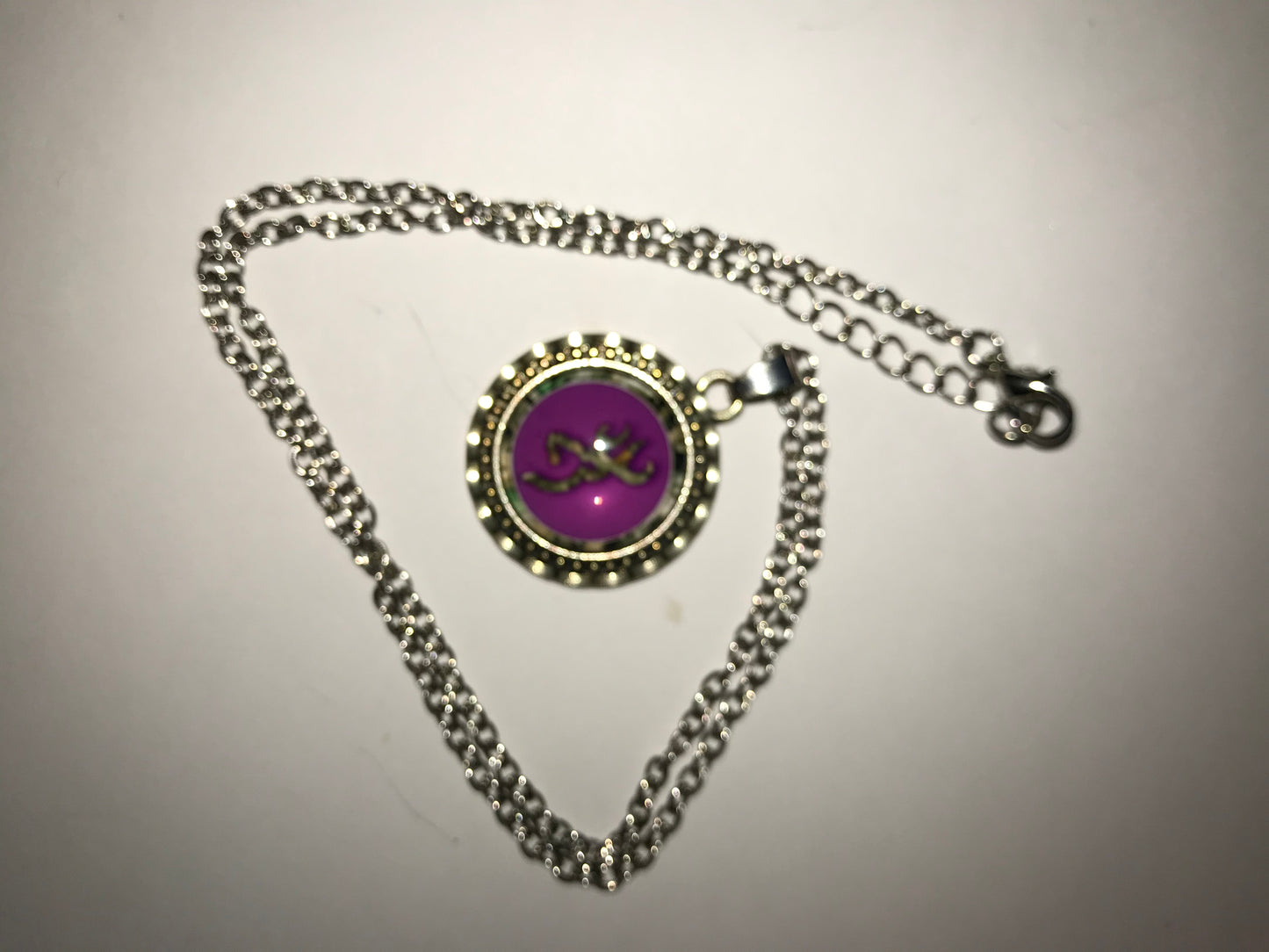 20 1/2" Purple Browning Necklace