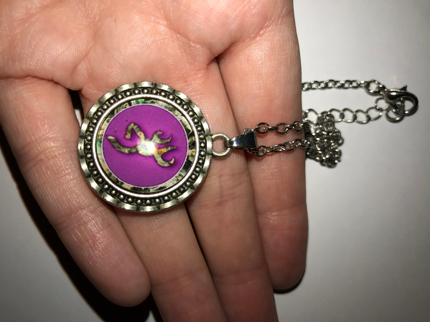 20 1/2" Purple Browning Necklace