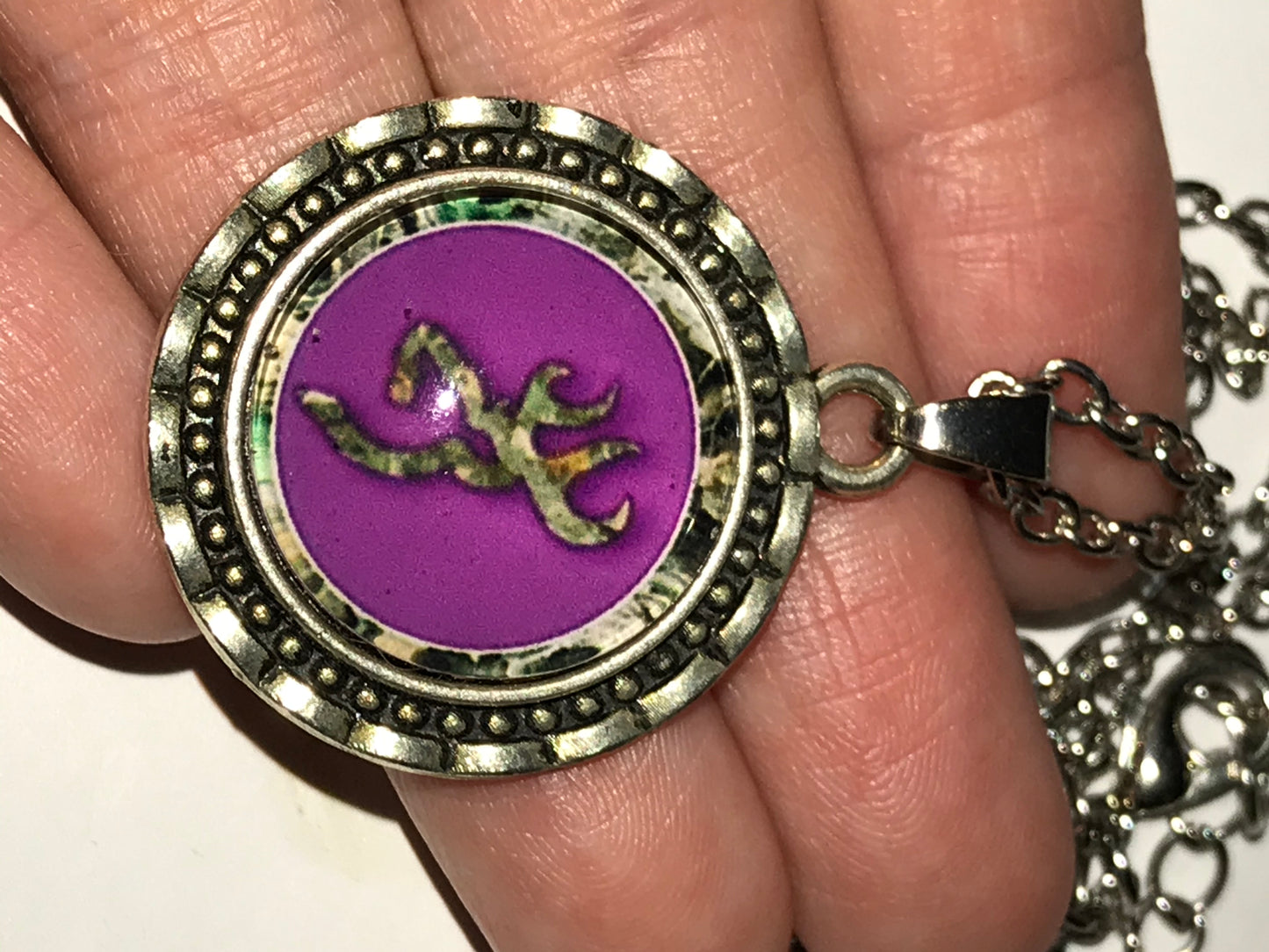 20 1/2" Purple Browning Necklace