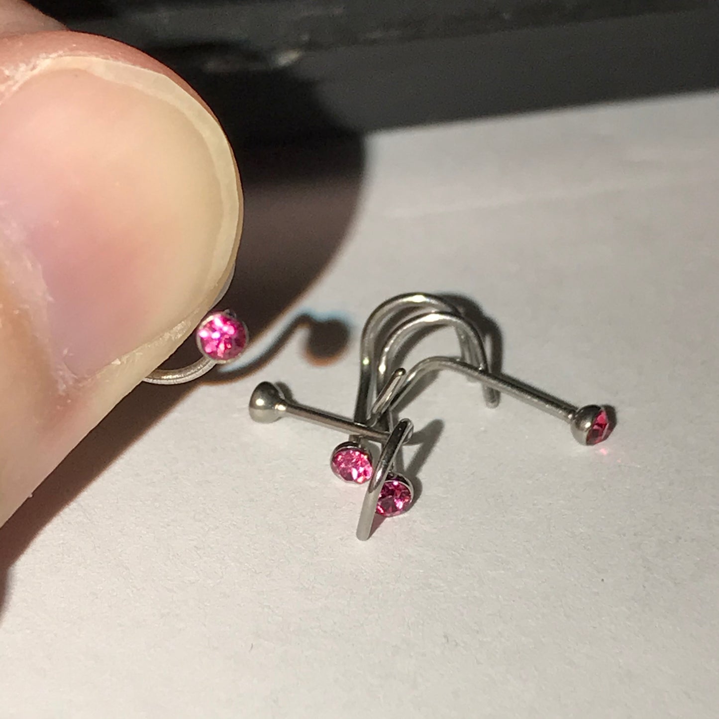 22 Gauge Curved Nose Rings