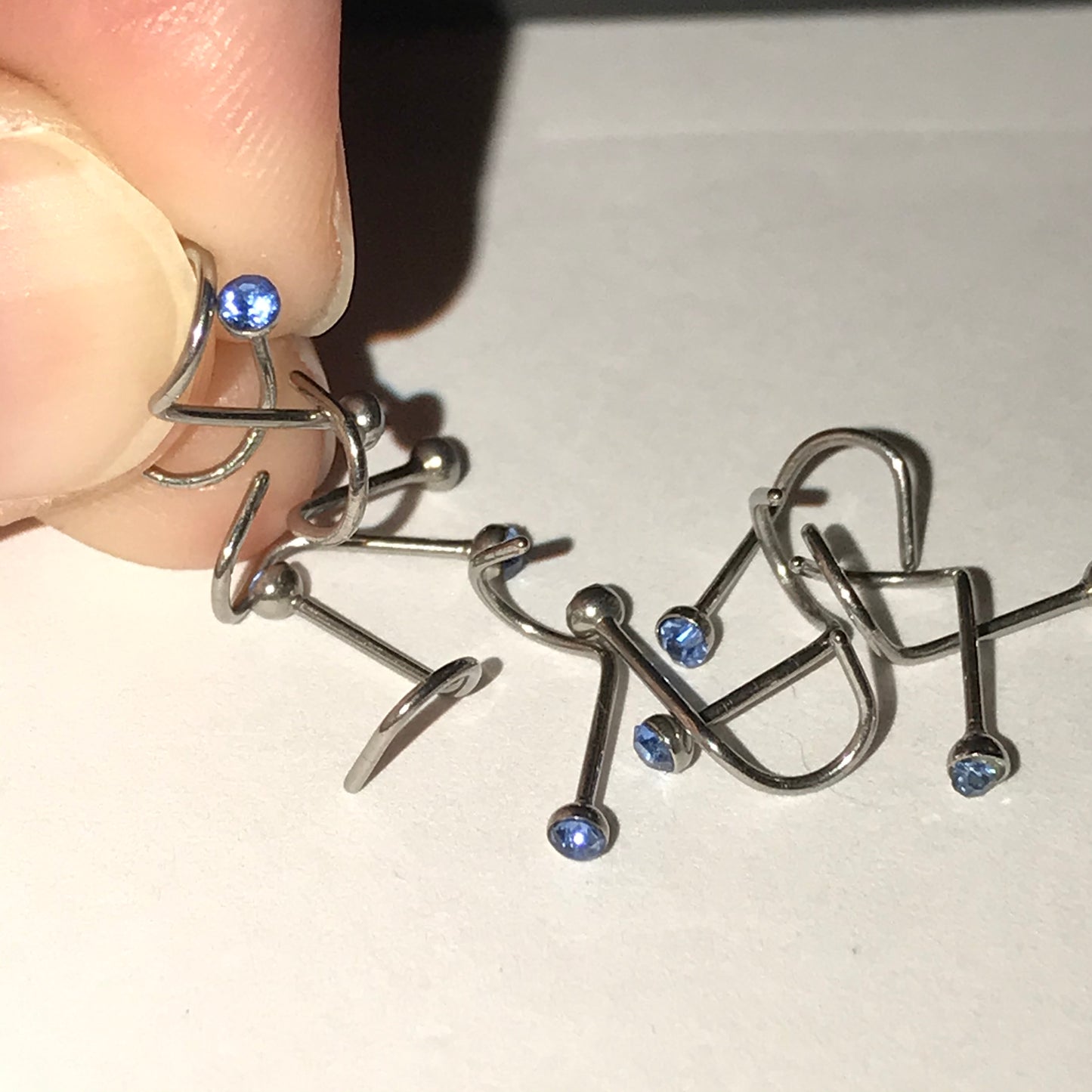 22 Gauge Curved Nose Rings