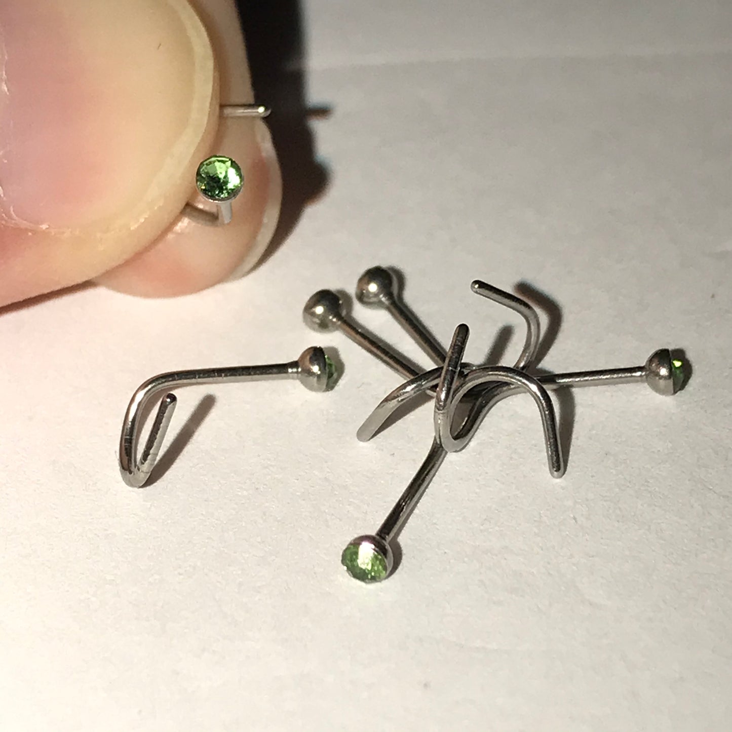 22 Gauge Curved Nose Rings