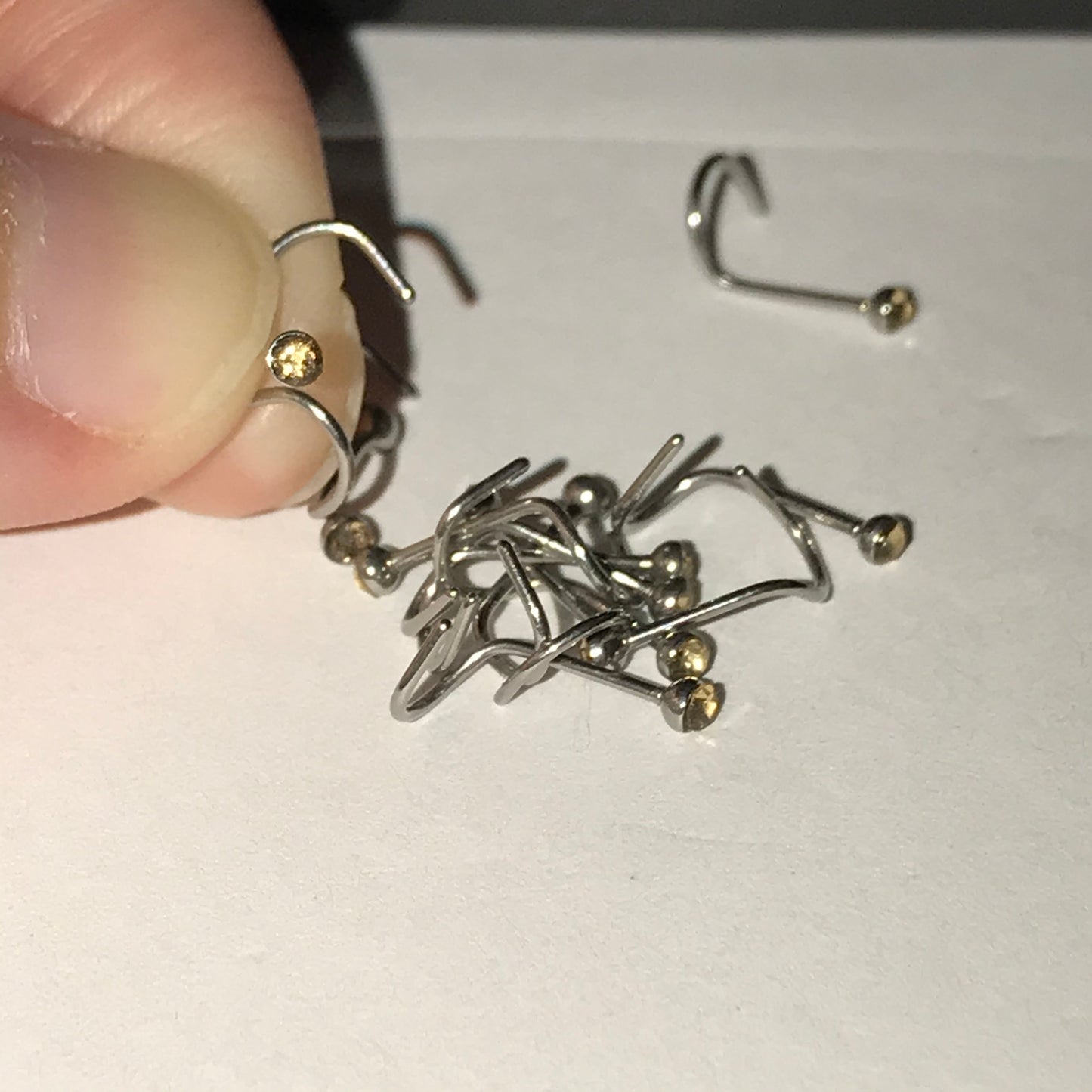 22 Gauge Curved Nose Rings