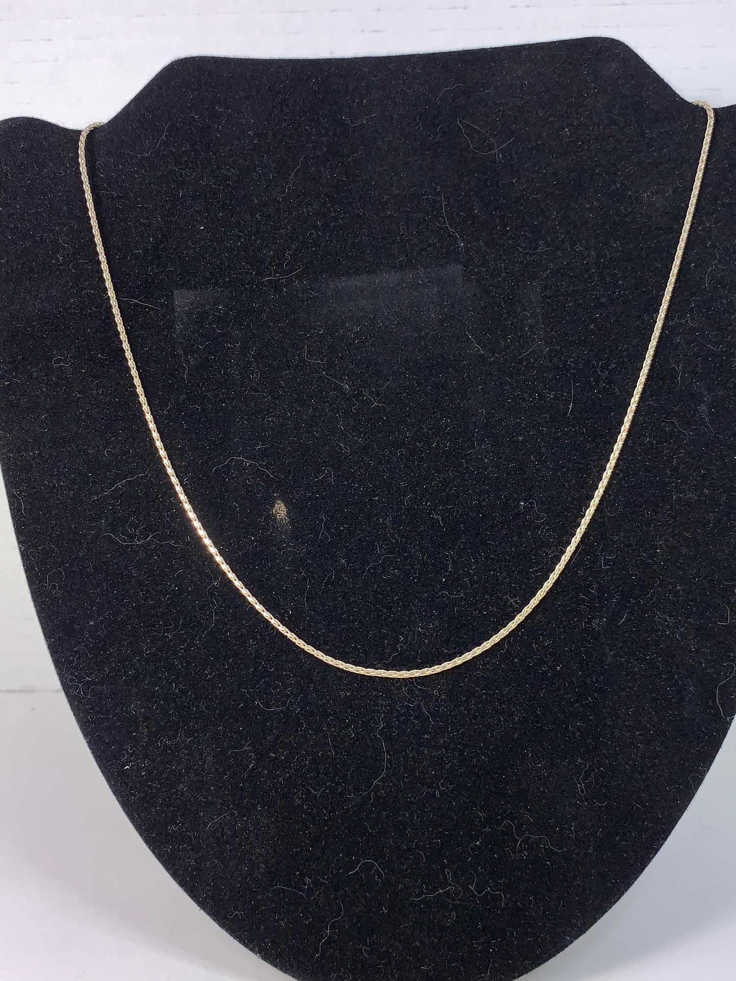 22" Sterling Silver 1.5mm Diamond Cut Wheat Chain Necklace
