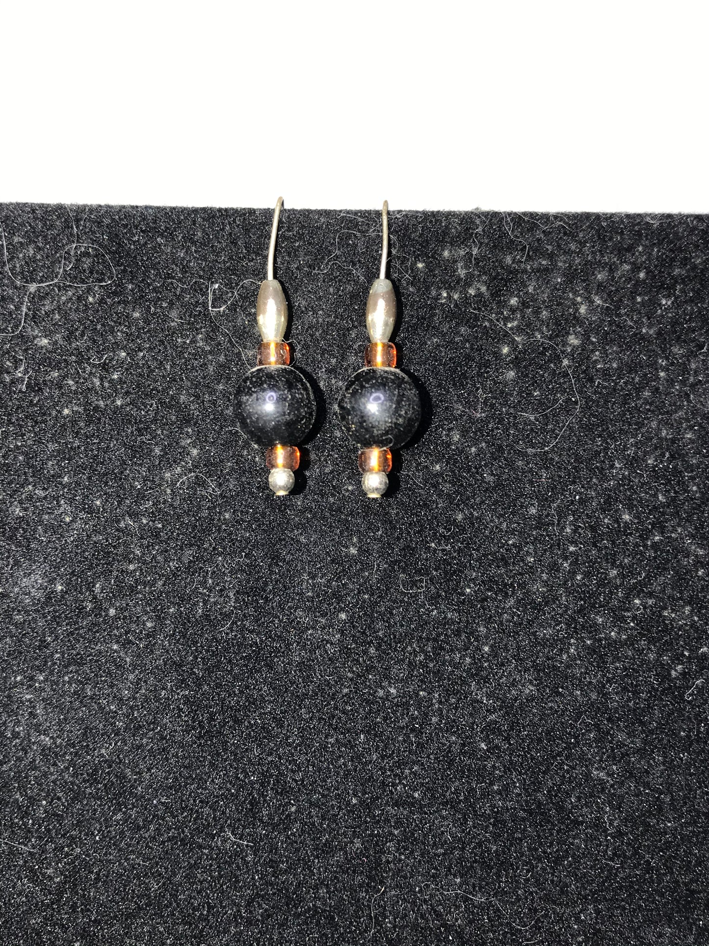 22" Long Onyx And Obsidian Beaded Necklace Set