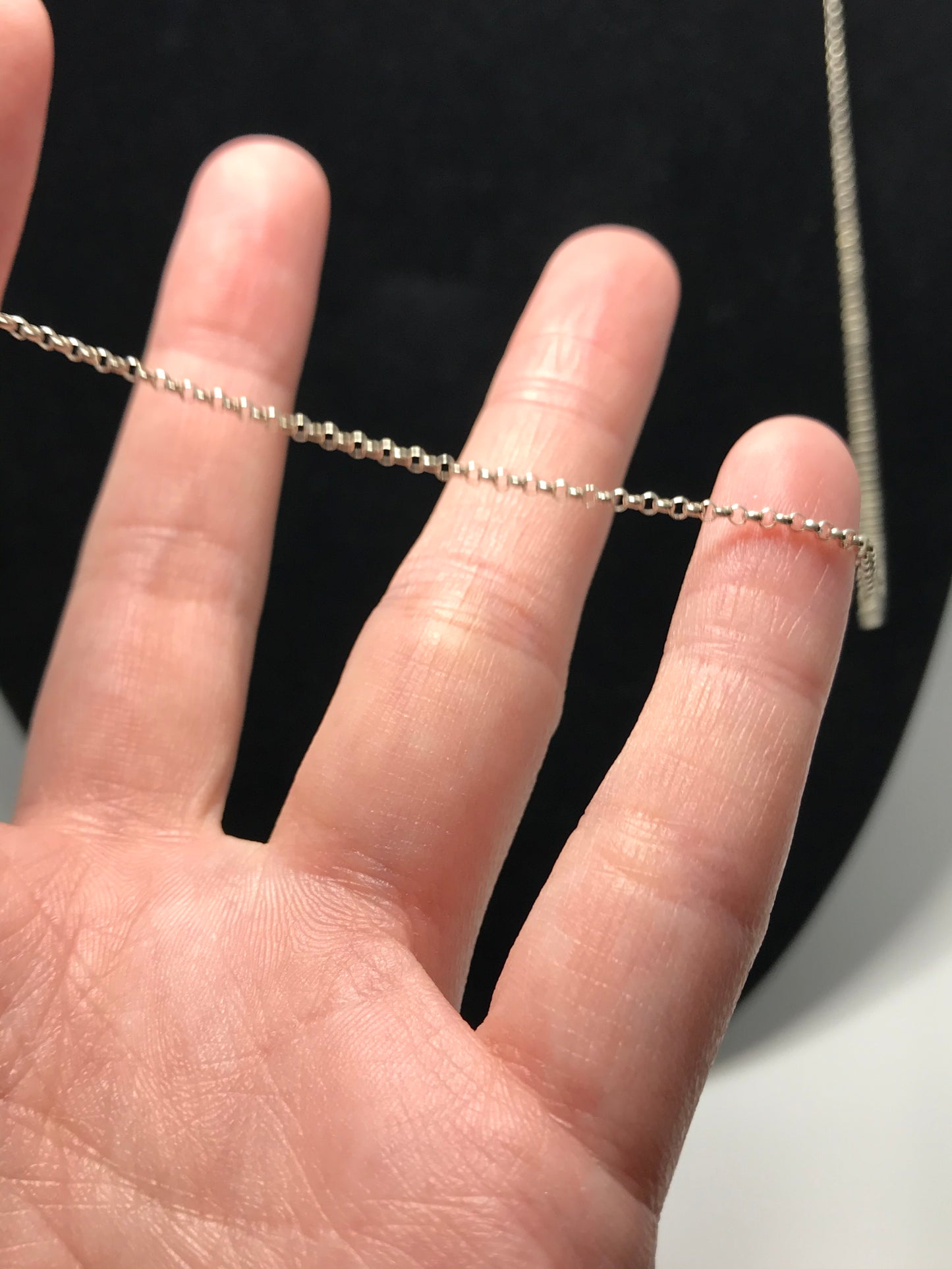 24 1/2" 1.5mm Silver Rolo Necklace