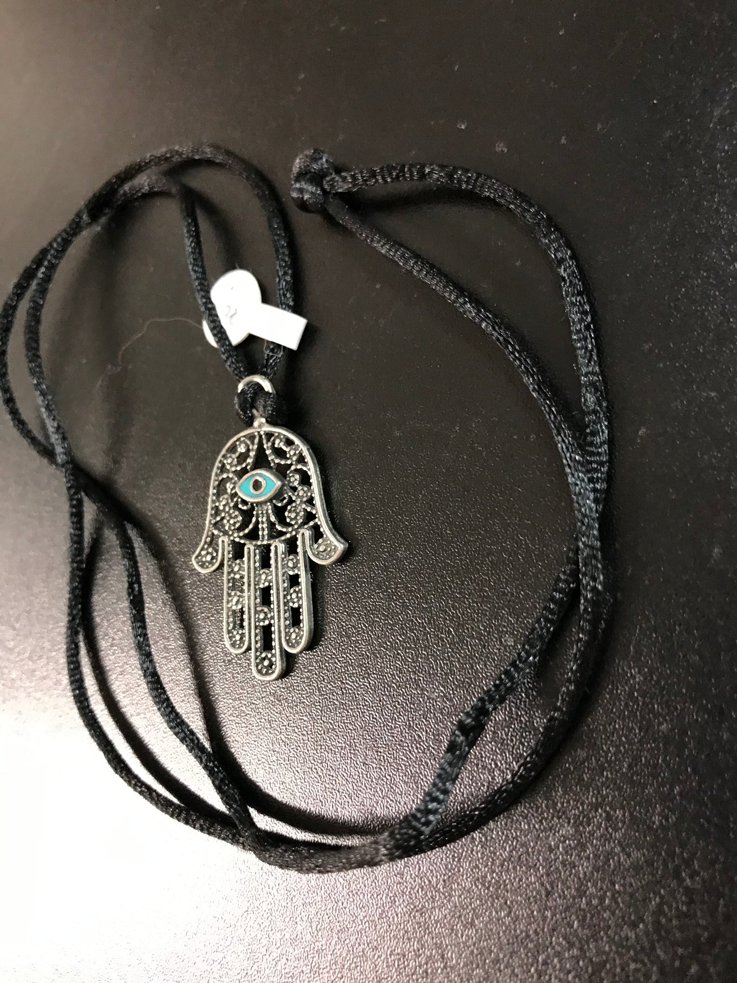 30" Satin Necklace and Hamsa