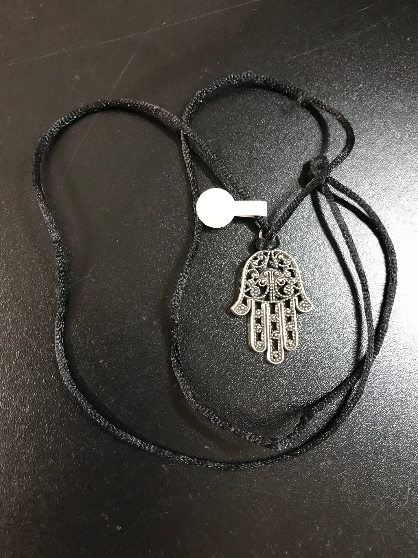 30" Satin Necklace and Hamsa