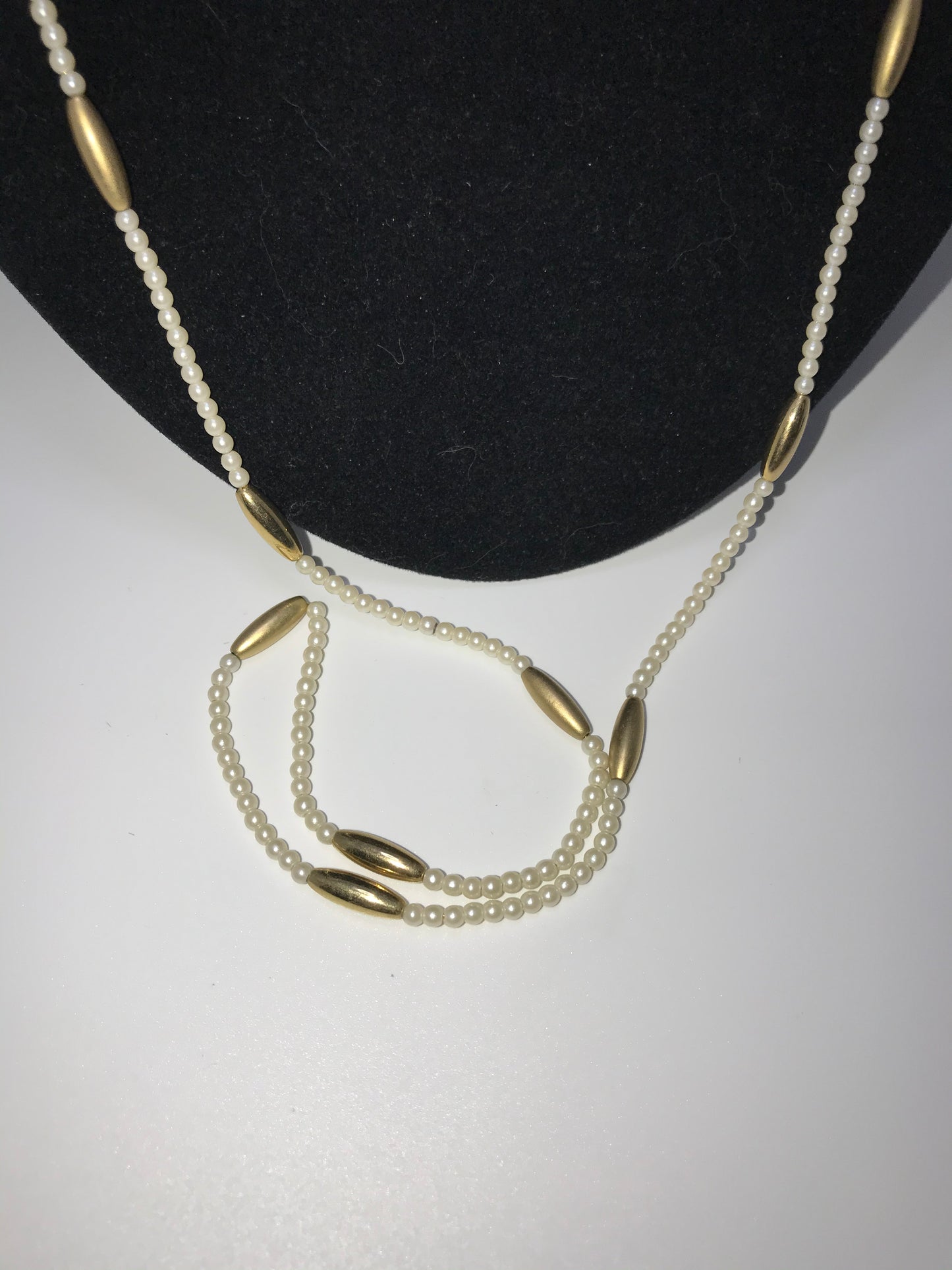 36" Pearl And Gold Necklace