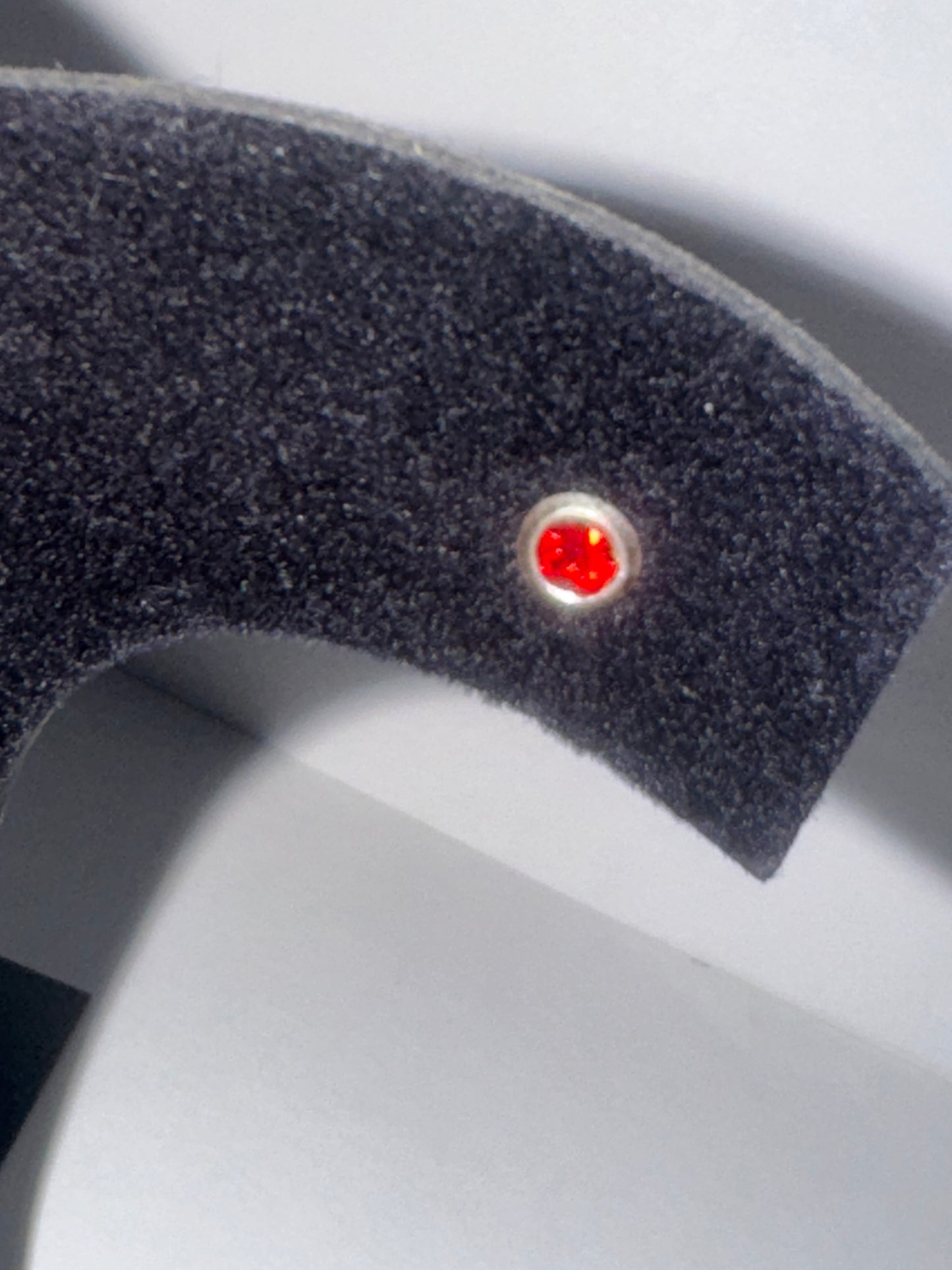5 Mm Round Ruby Red Cz And Sterling Post Earrings