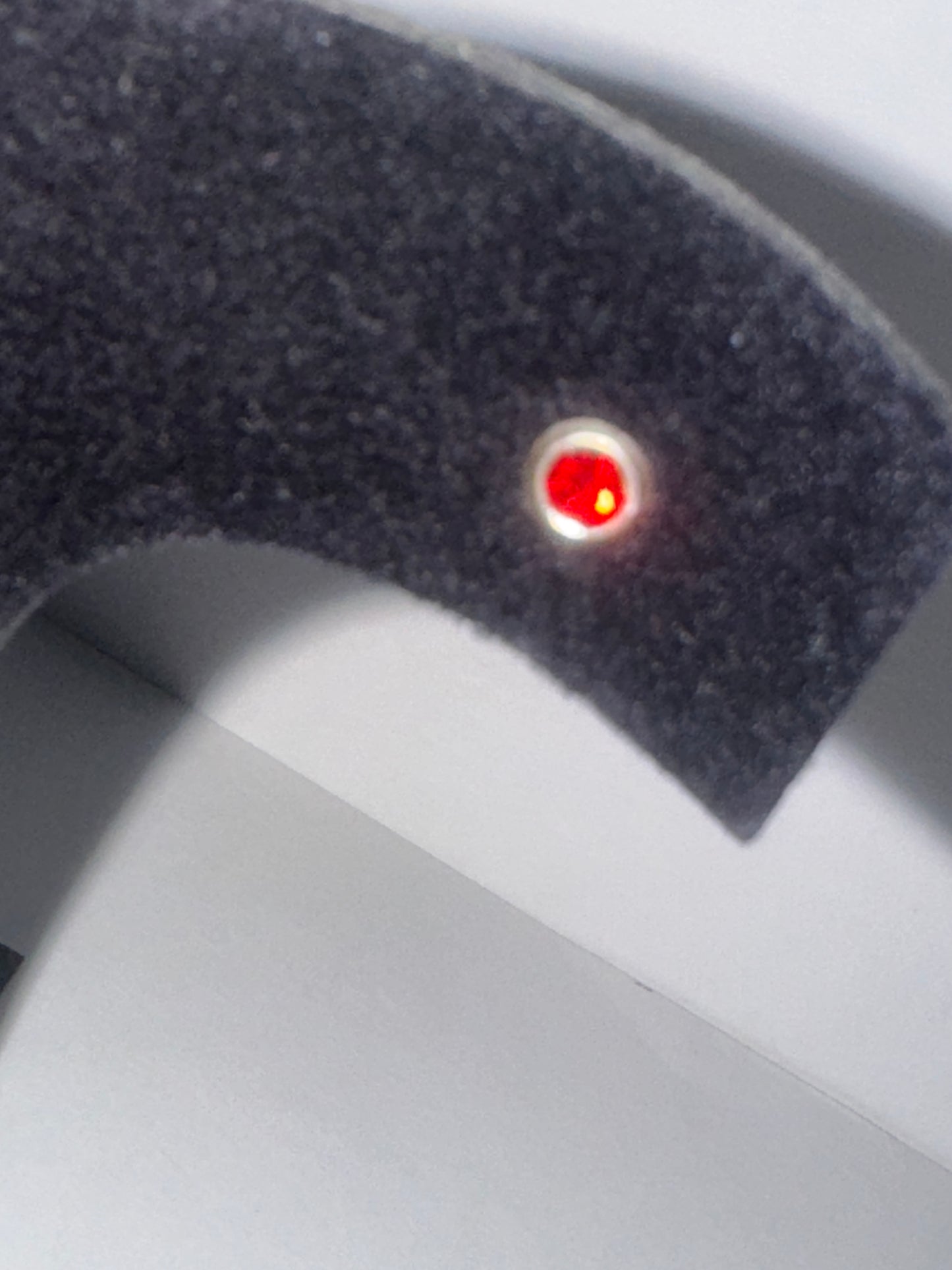 5 Mm Round Ruby Red Cz And Sterling Post Earrings
