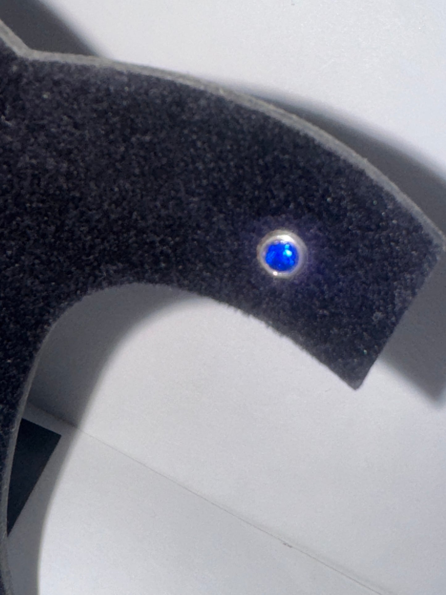 5 Mm Round Sapphire Blue Cz And Sterling Post Earrings