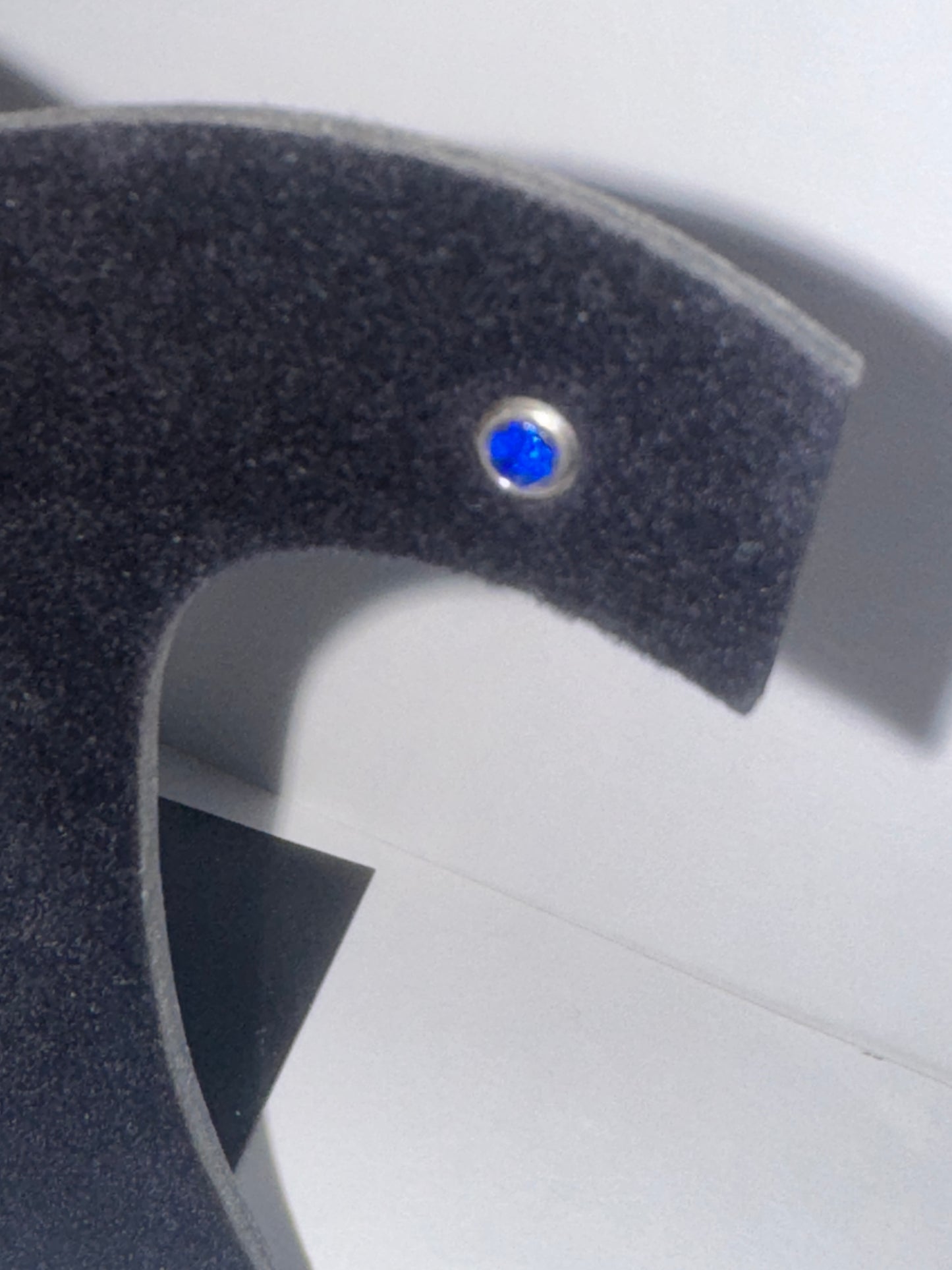 5 Mm Round Sapphire Blue Cz And Sterling Post Earrings