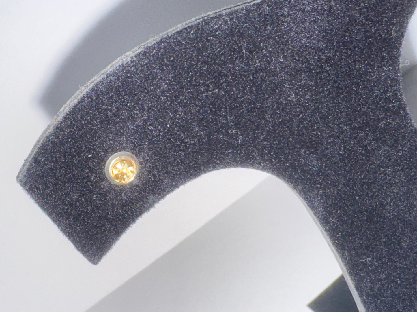 5 Mm Round Topaz Yellow Cz And Sterling Post Earrings
