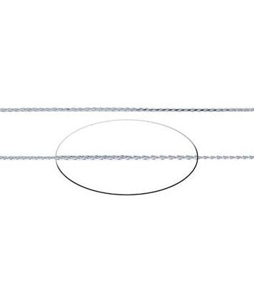 22" Sterling Silver 1.5mm Diamond Cut Wheat Chain Necklace