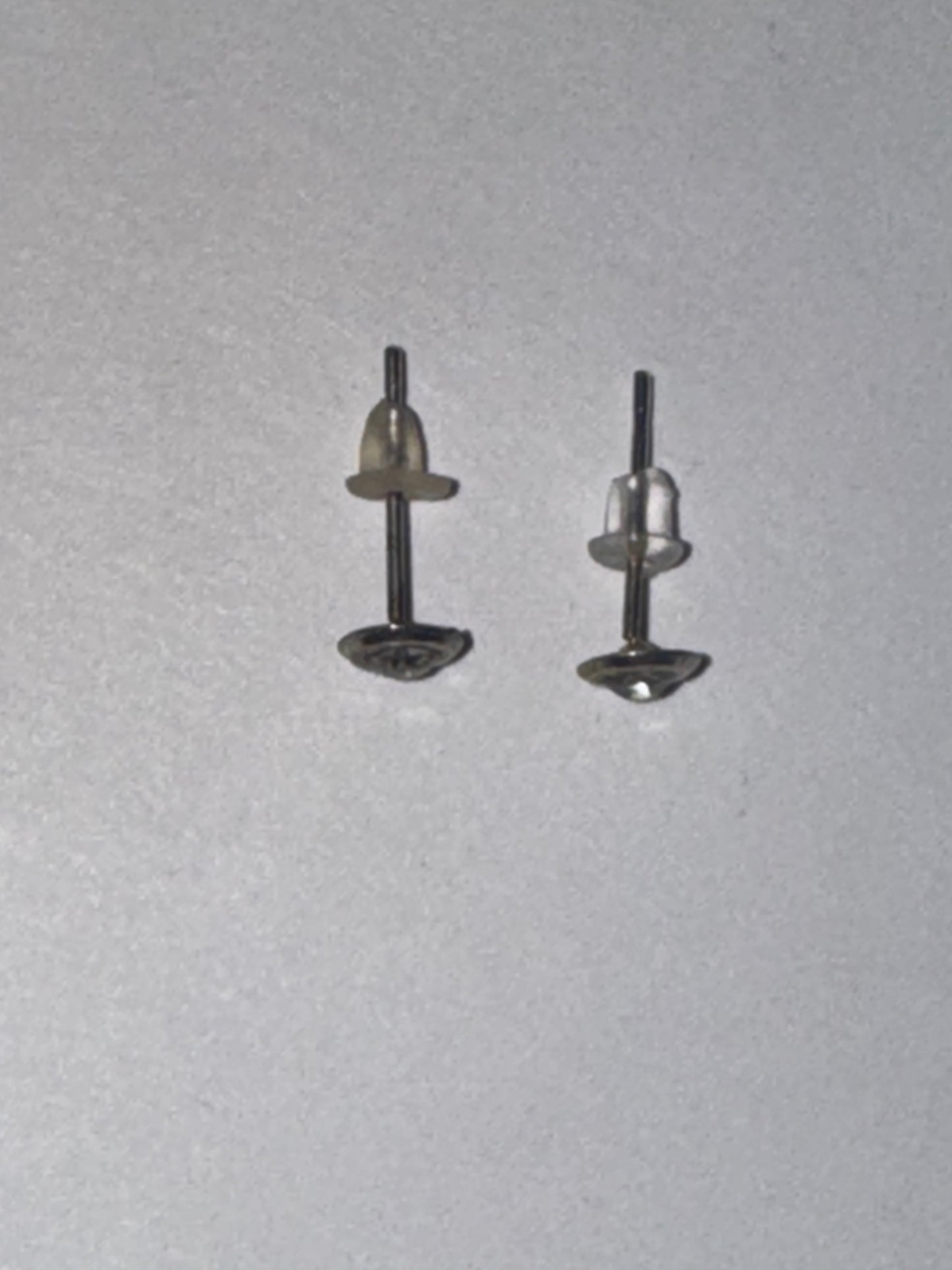 5 Mm Round Cz And Sterling Post Earrings