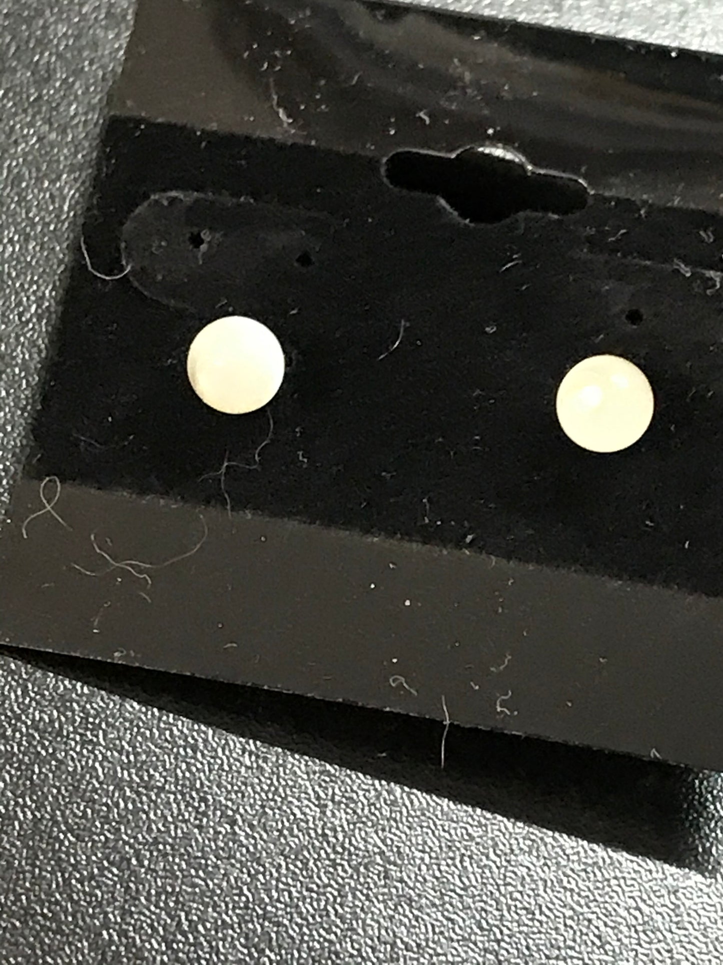 6mm Round Cats Eye Sterling Silver Post Earrings