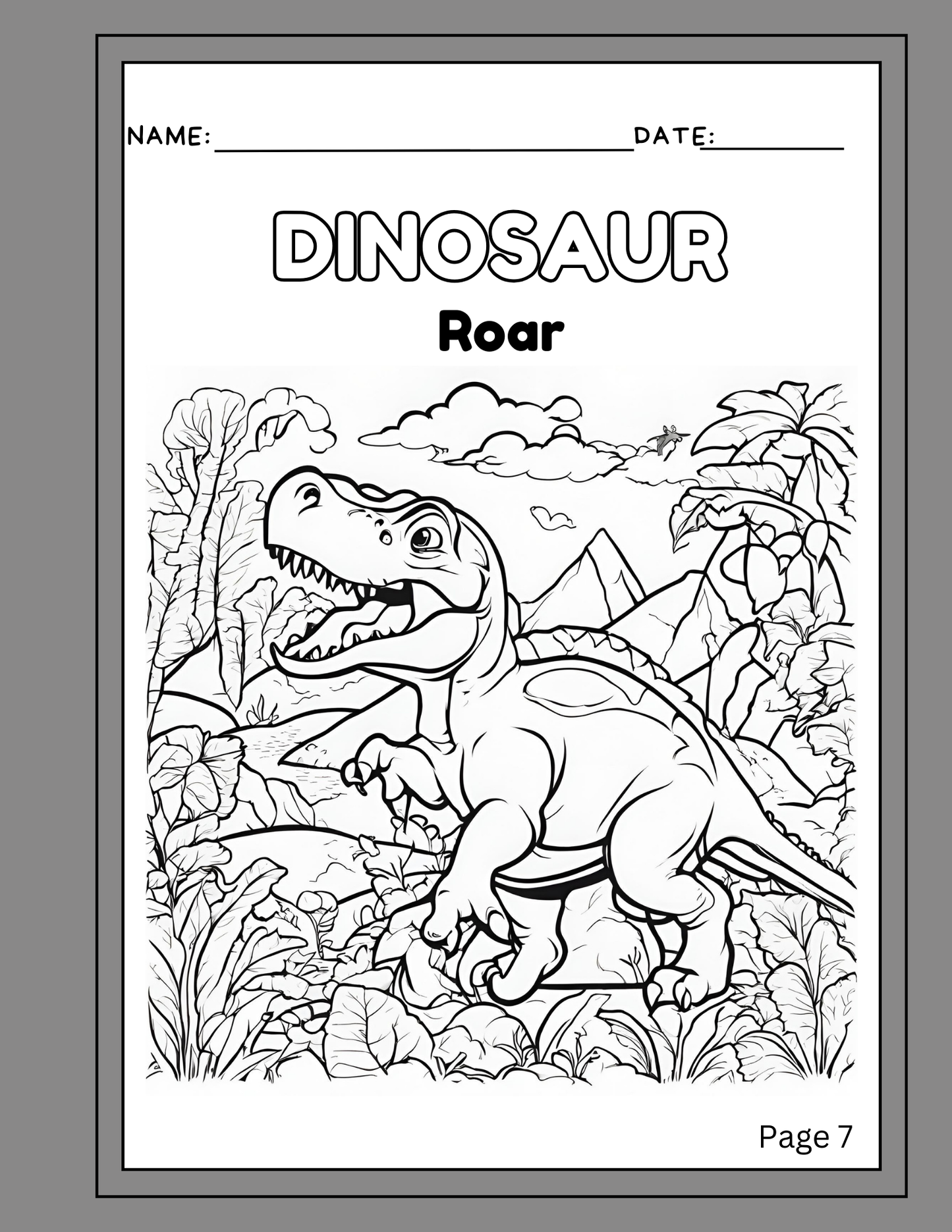 Color a Dino Coloring and Activity book