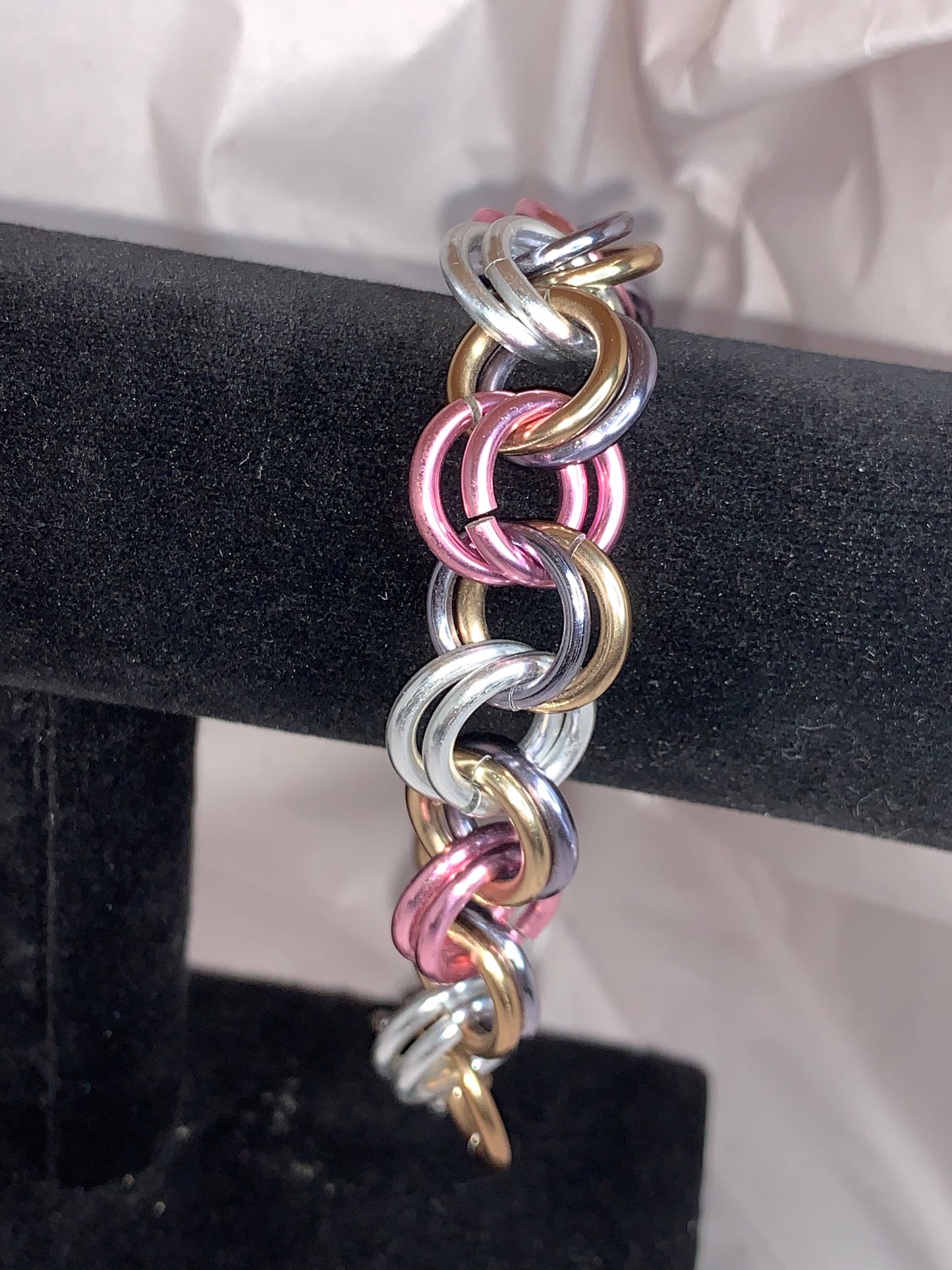 9 1/4" Long Chainmail Bracelet