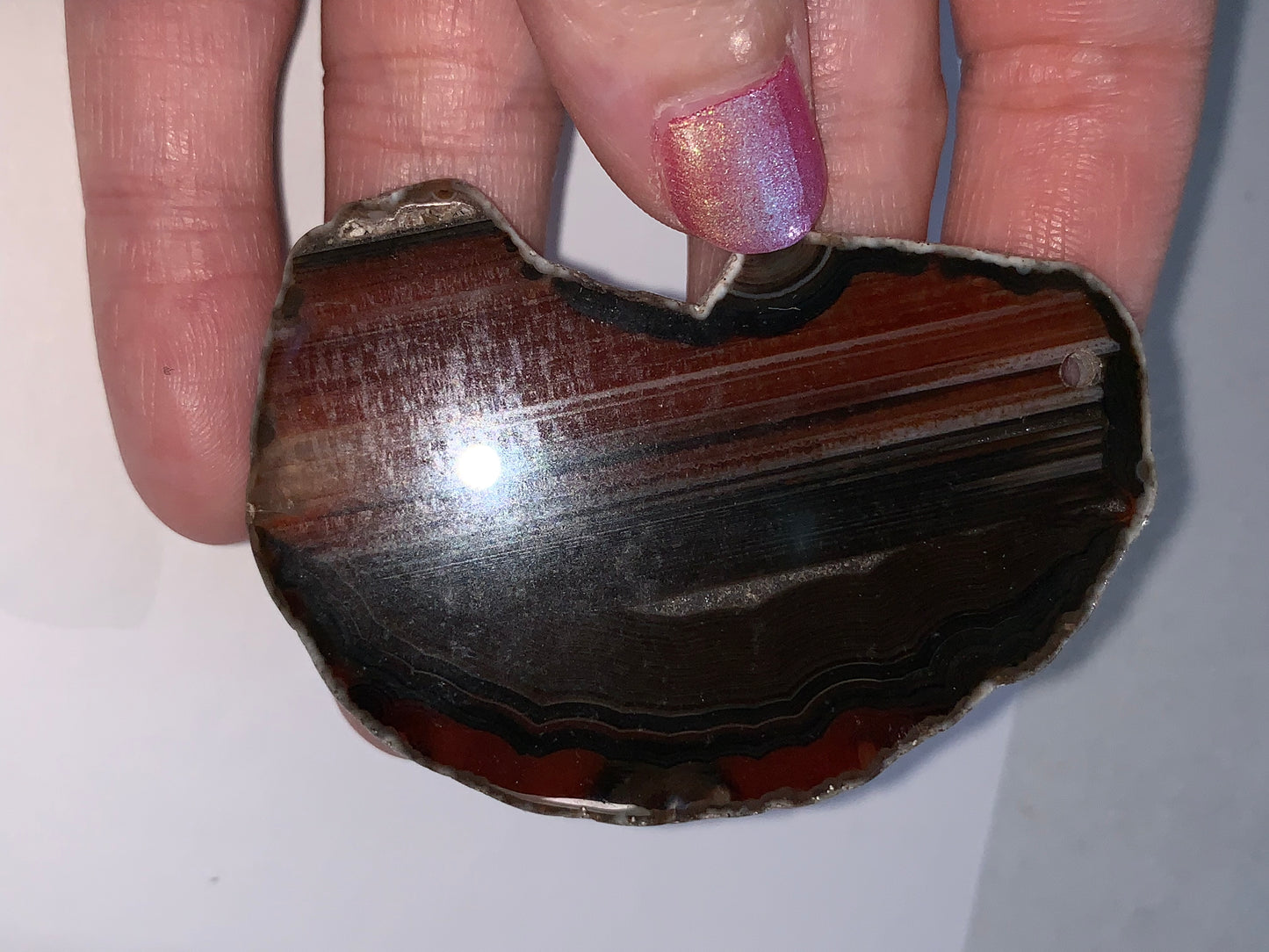 Agate Geode Slice Focal