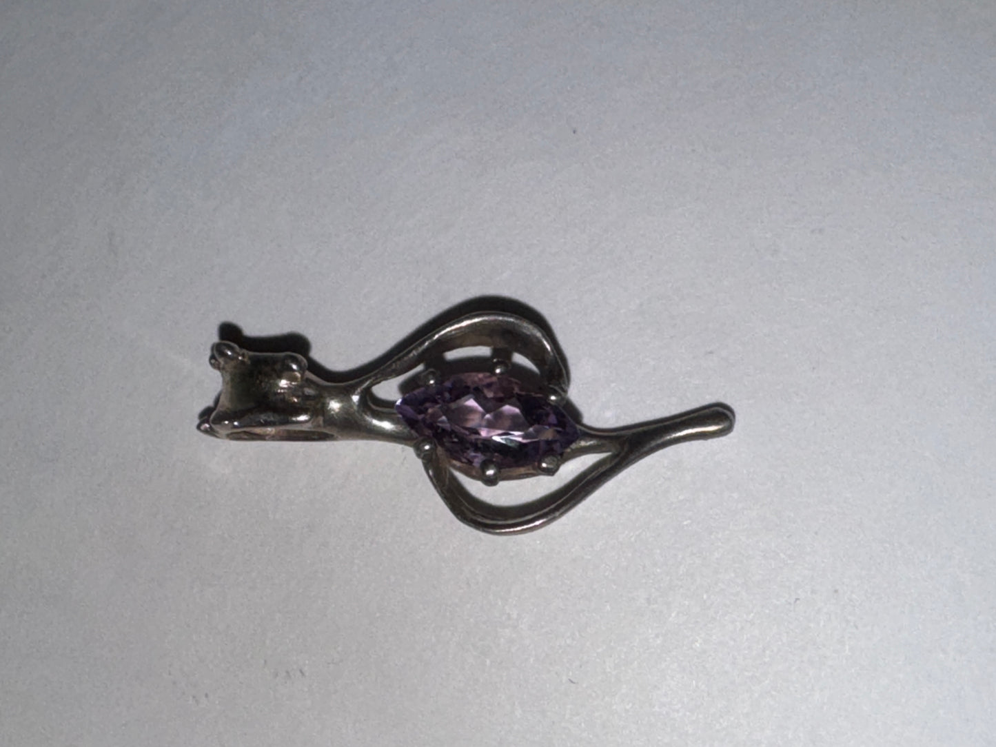 Sterling Silver And Amethyst Pendant