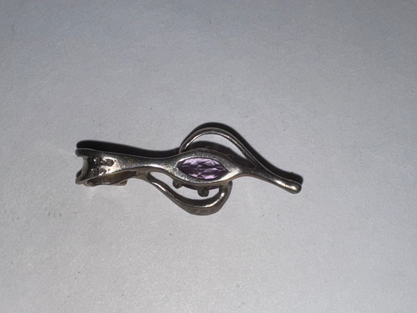Sterling Silver And Amethyst Pendant